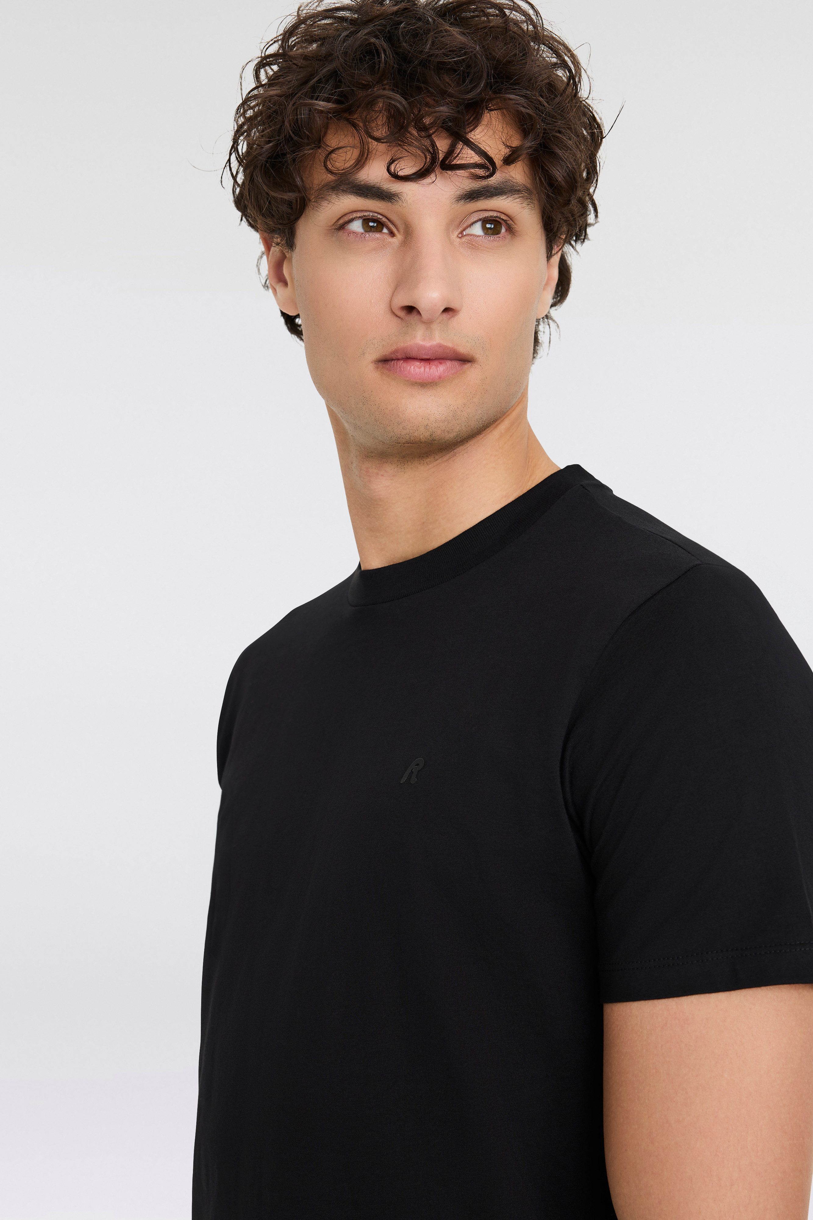 Replay T-Shirt mit Logostickerei auf der Brust – Bild 4 von 5