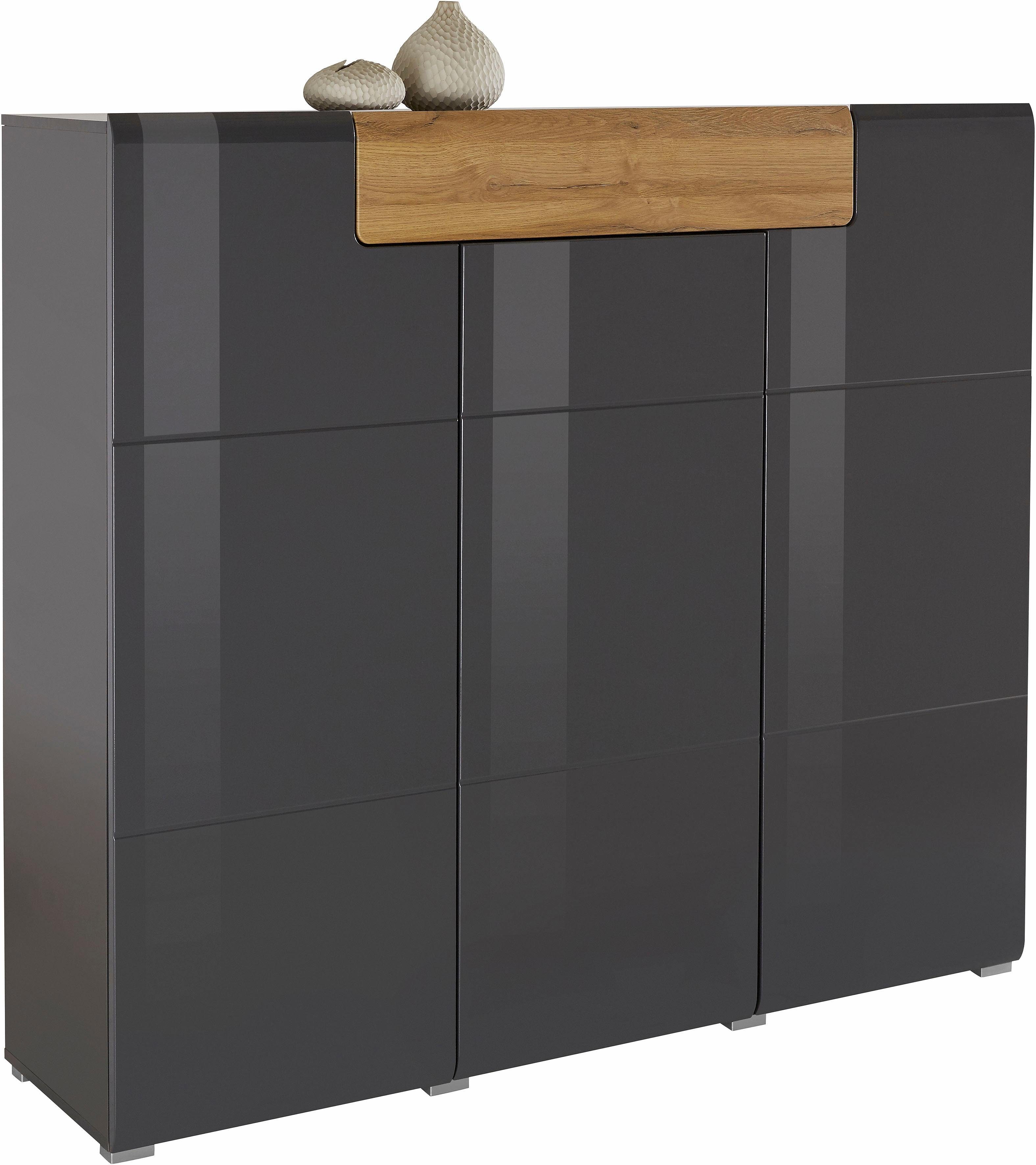 INOSIGN Highboard Toledo,Breite 147,5 cm,trendige Hochkommode mit 3 Türen 1 günstig online kaufen