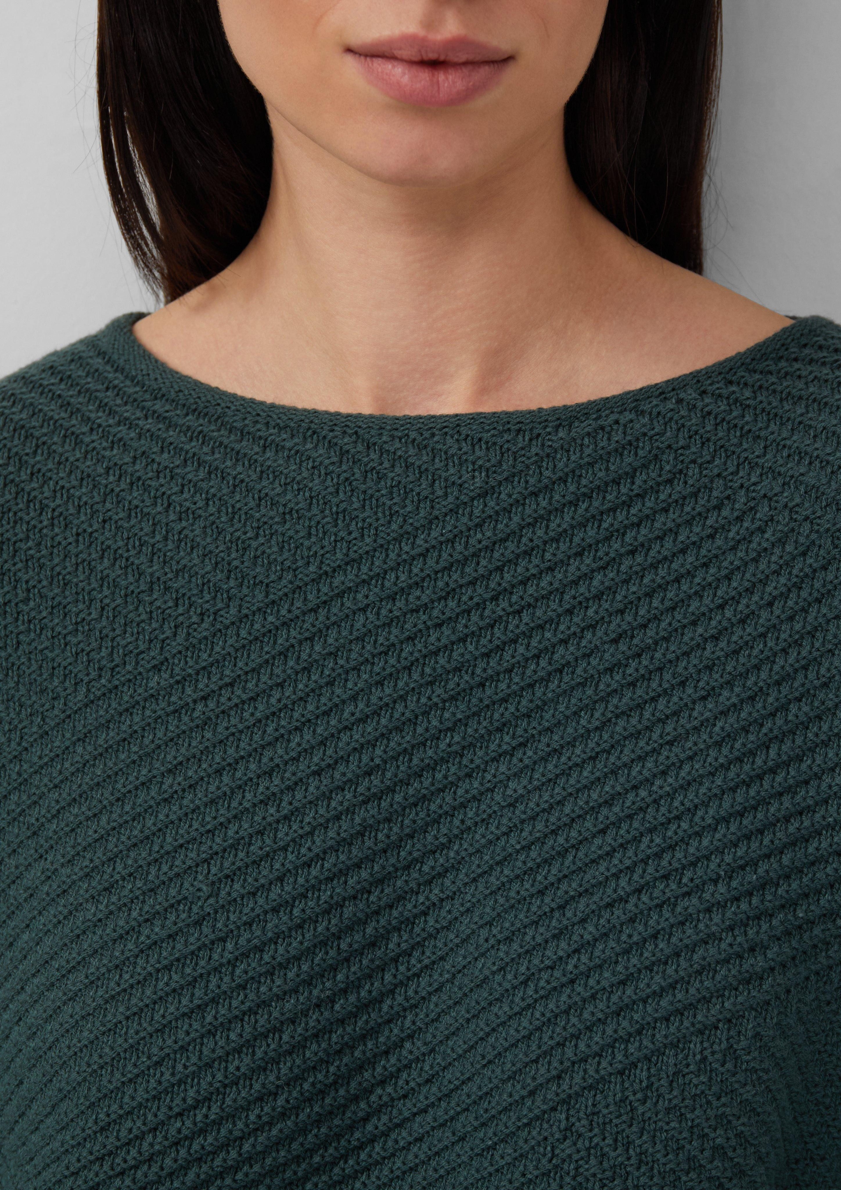 s.Oliver Strickpullover Strukturierter Strickpullover im Relaxed günstig online kaufen
