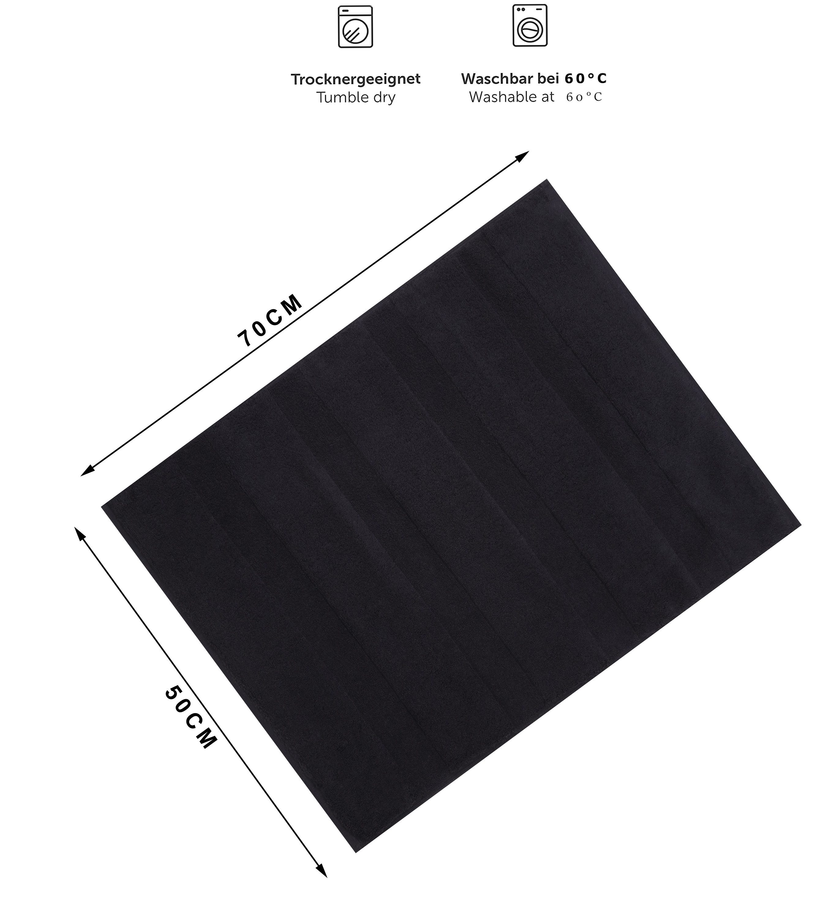 Betz Badematte 2er Set Badvorleger Deluxe Größe 50 x 68 cm, strapazierfähig günstig online kaufen