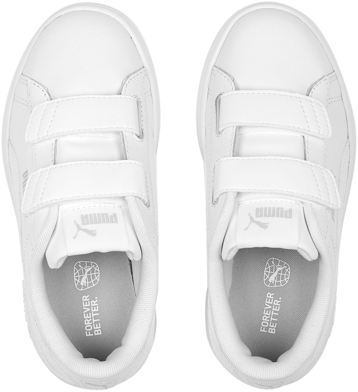 PUMA SMASH 3.0 L V mit Klettverschluss PUMA PS White-Cool Light Gray Sneaker