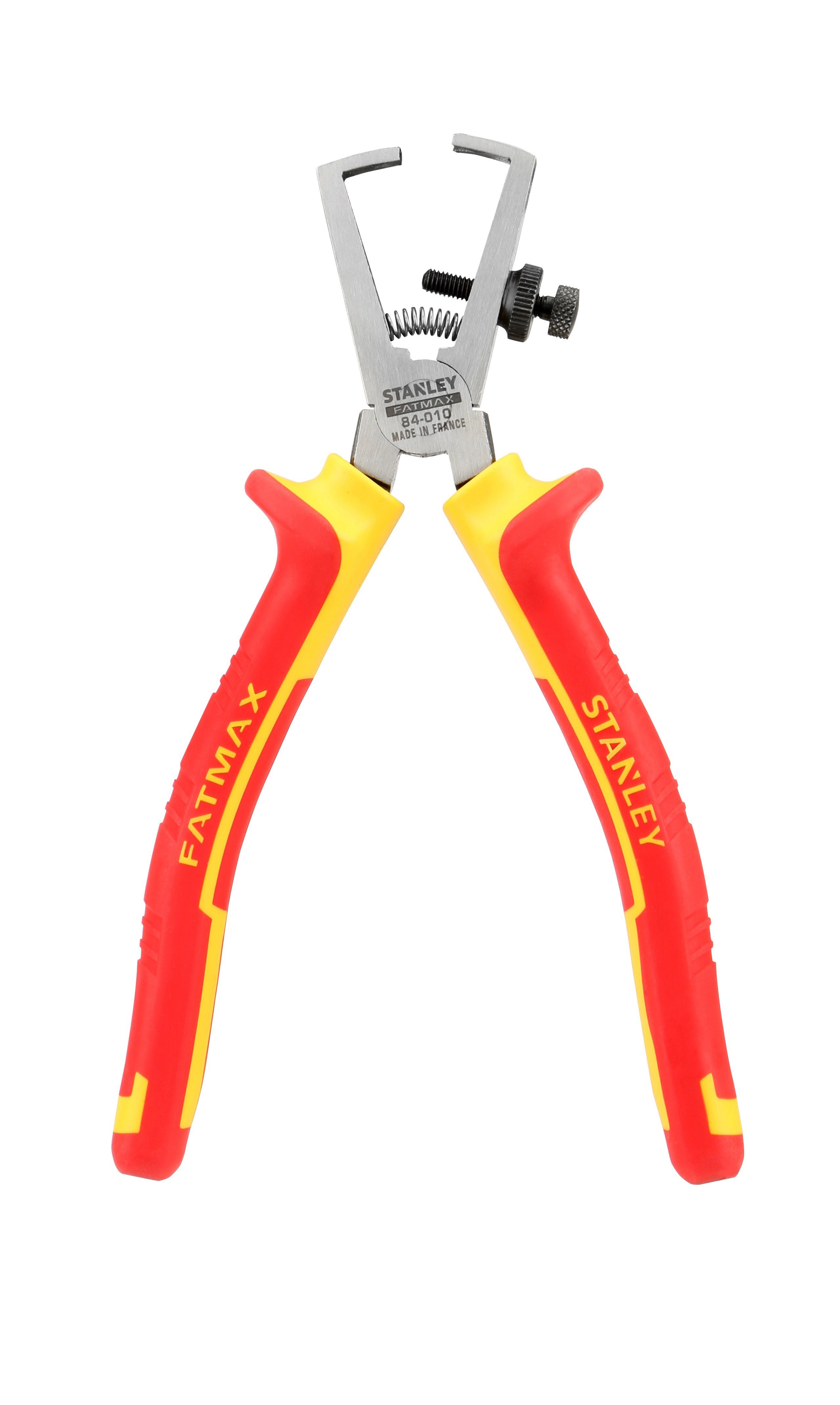 Stanley by Black & Decker Zangenset Kombizange, Kraftseitenschneider, Flachrundzange, Abisolierzange, Wasserpumpenzange, Universell, Werkzeugstahl, Isoliert, Griffhüllenisolation