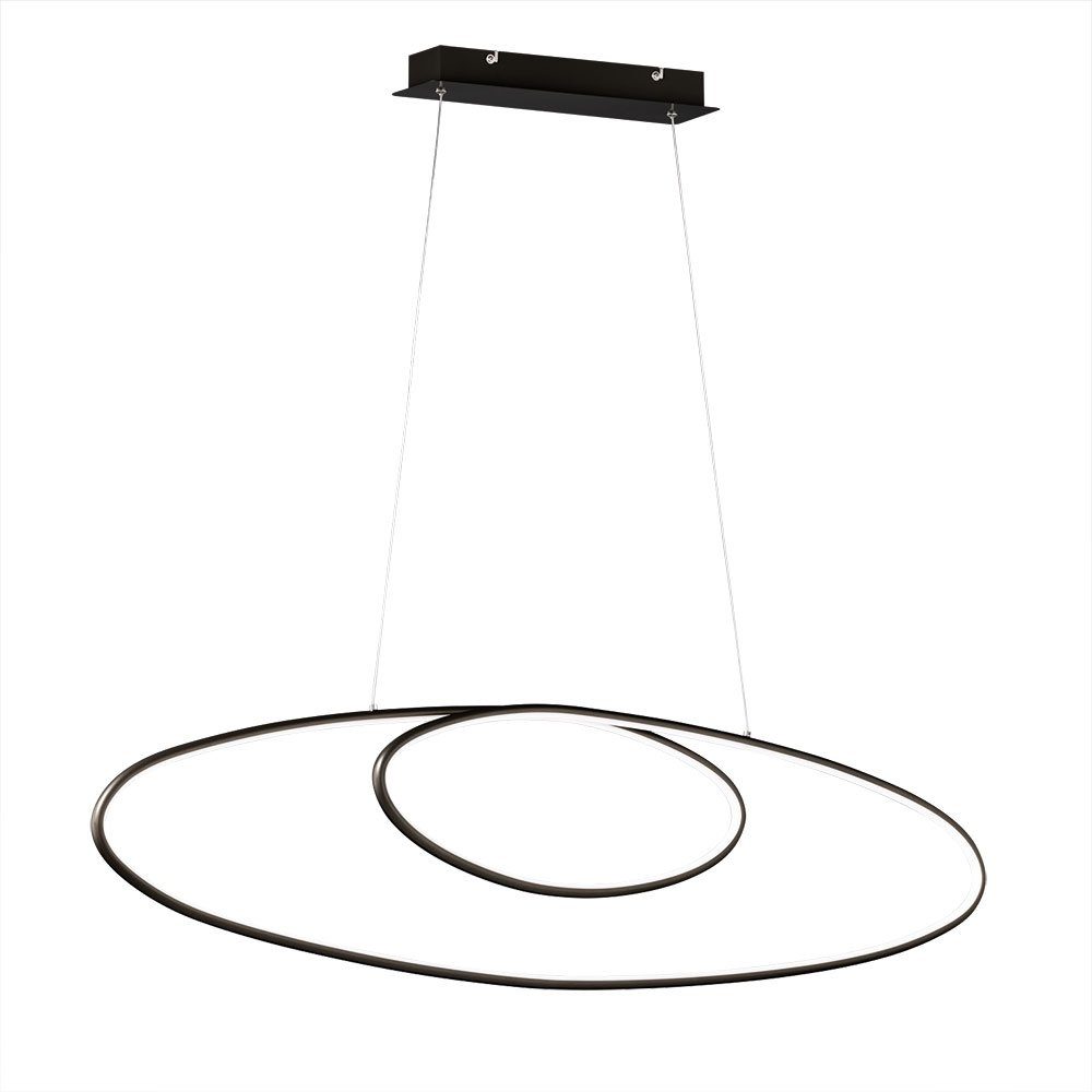 TRIO Leuchten Pendelleuchte, LED-Leuchtmittel fest verbaut, Warmweiß, LED Pendelleuchte dimmbar höhenverstellbar Leuchte