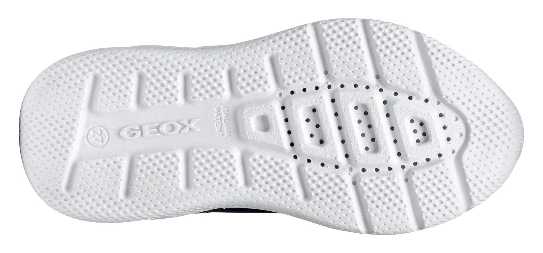 Geox J SPRINTYE BOY Sneaker, Freizeitschuh, Klettschuh mit elastischen Schnürsenkeln