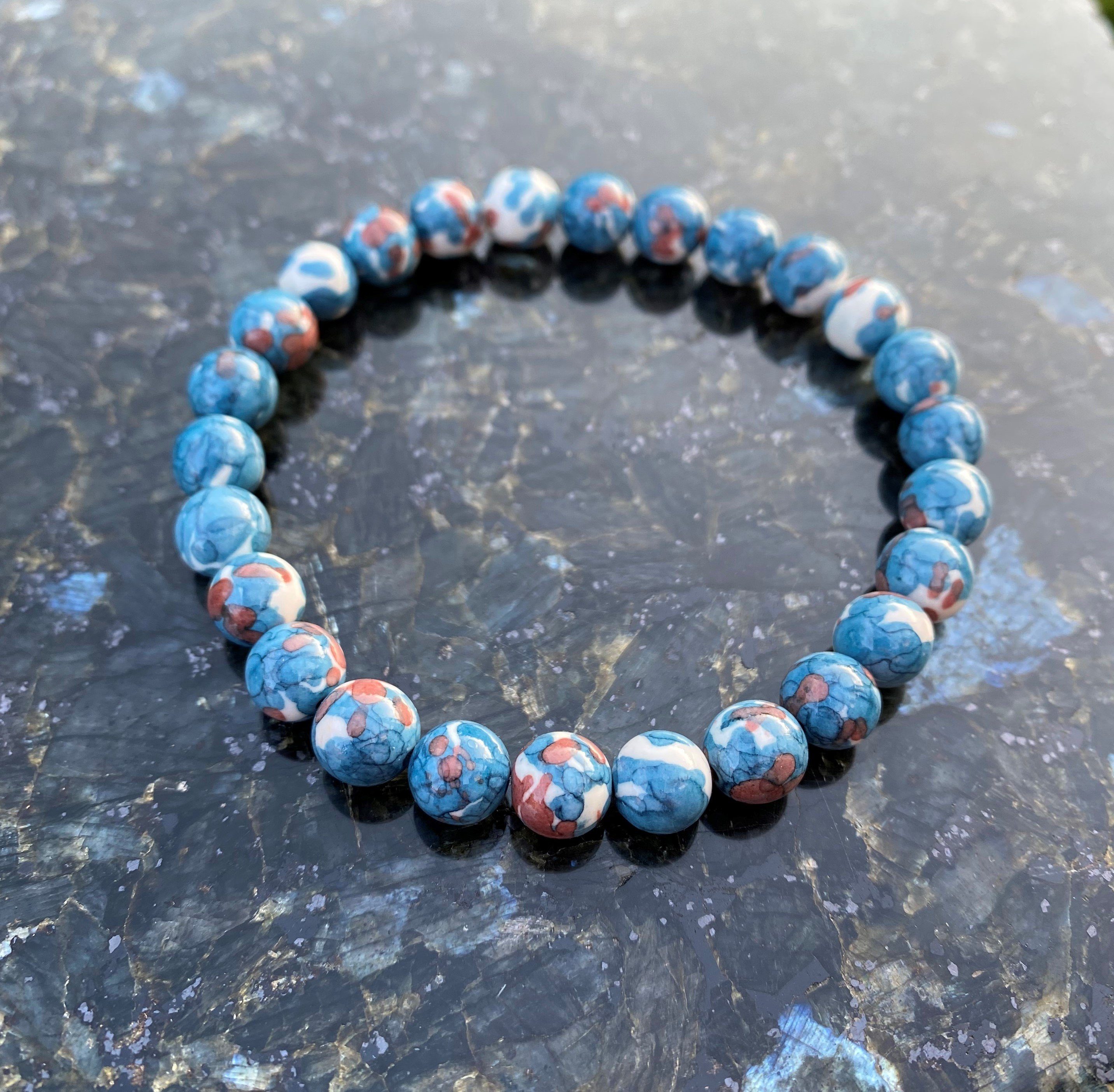 NAHLE Perlenarmband Armband Jaspis Naturstein Armband günstig online kaufen
