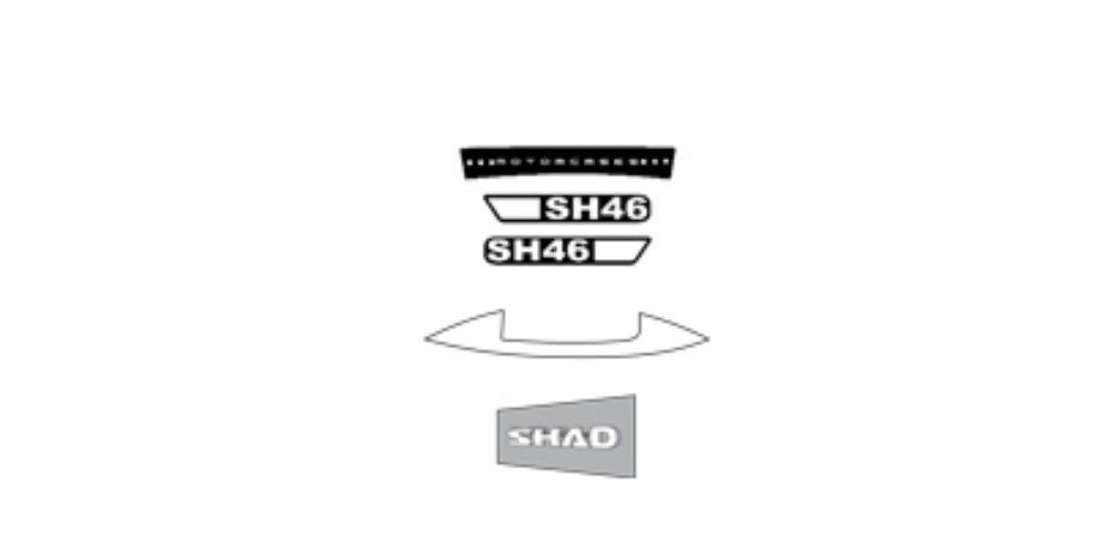 SHAD Motorradhose SH46 "" AUFKLEBER