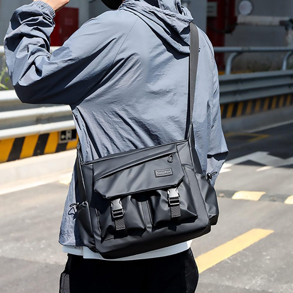 Blusmart Umhängetasche Messenger Bag für Damen und Herren (Großer Kapazität,Modisches,leichte, Mehreren Fächern,Pendlertasche), Für Reisen, Uni und Arbeit