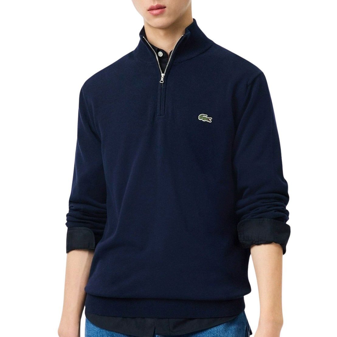 Lacoste Kapuzenpullover 1/4 Zipper Pullover Herren günstig online kaufen