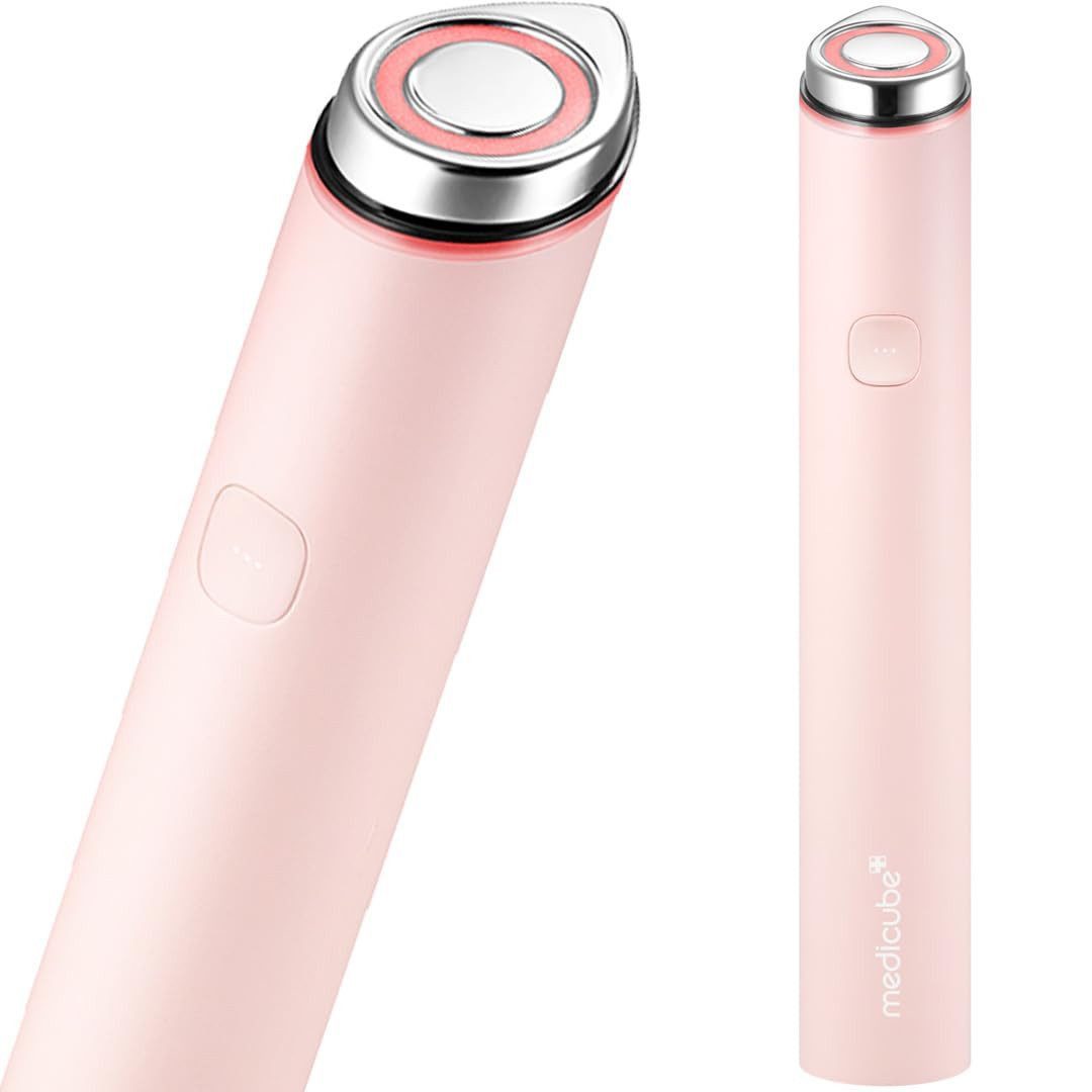 Medicube Lichttherapiegerät Age-R Booster Pro Mini Pink Edition – 6-in-1 Hautpflegegerät mit LED, EMS, Elektroporation & Schallvibration für straffere Haut, verbesserten Glow und maximale Absorption – tragbar, USB-C, für alle Hauttypen