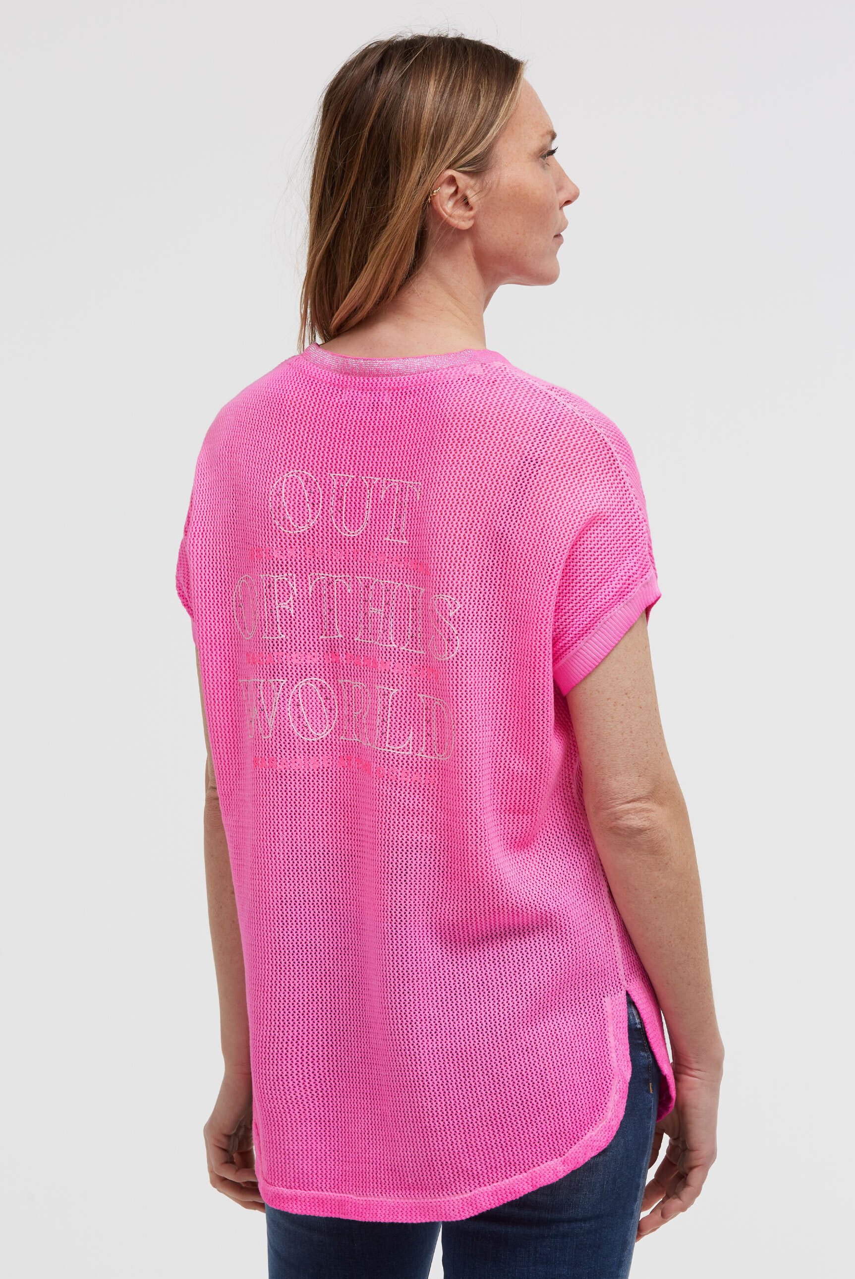 SOCCX V-Shirt mit Seitenschlitze