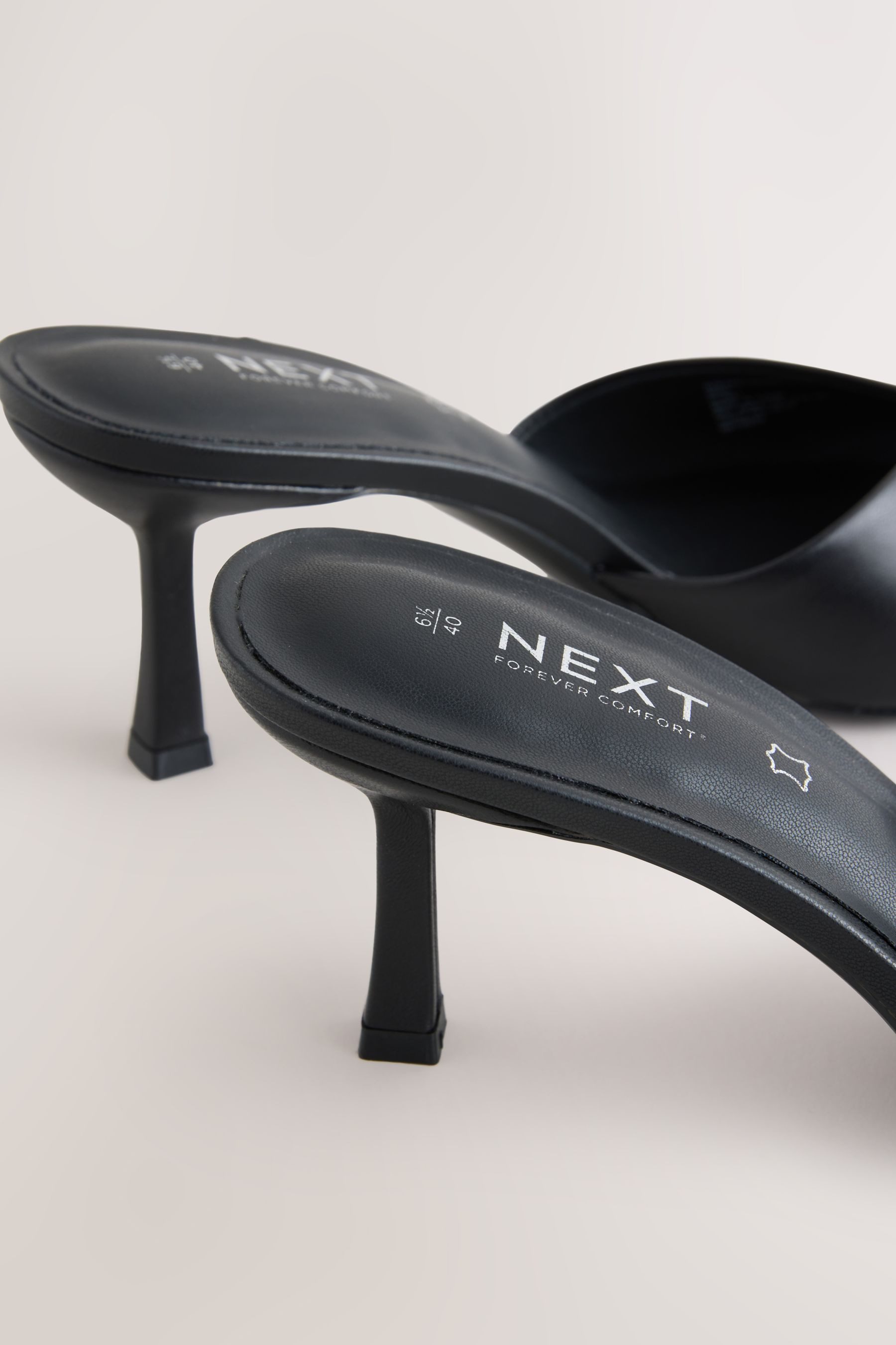 Next Forever Comfort® zehenfreie Leder-Pantoletten Pantolette (1-tlg)