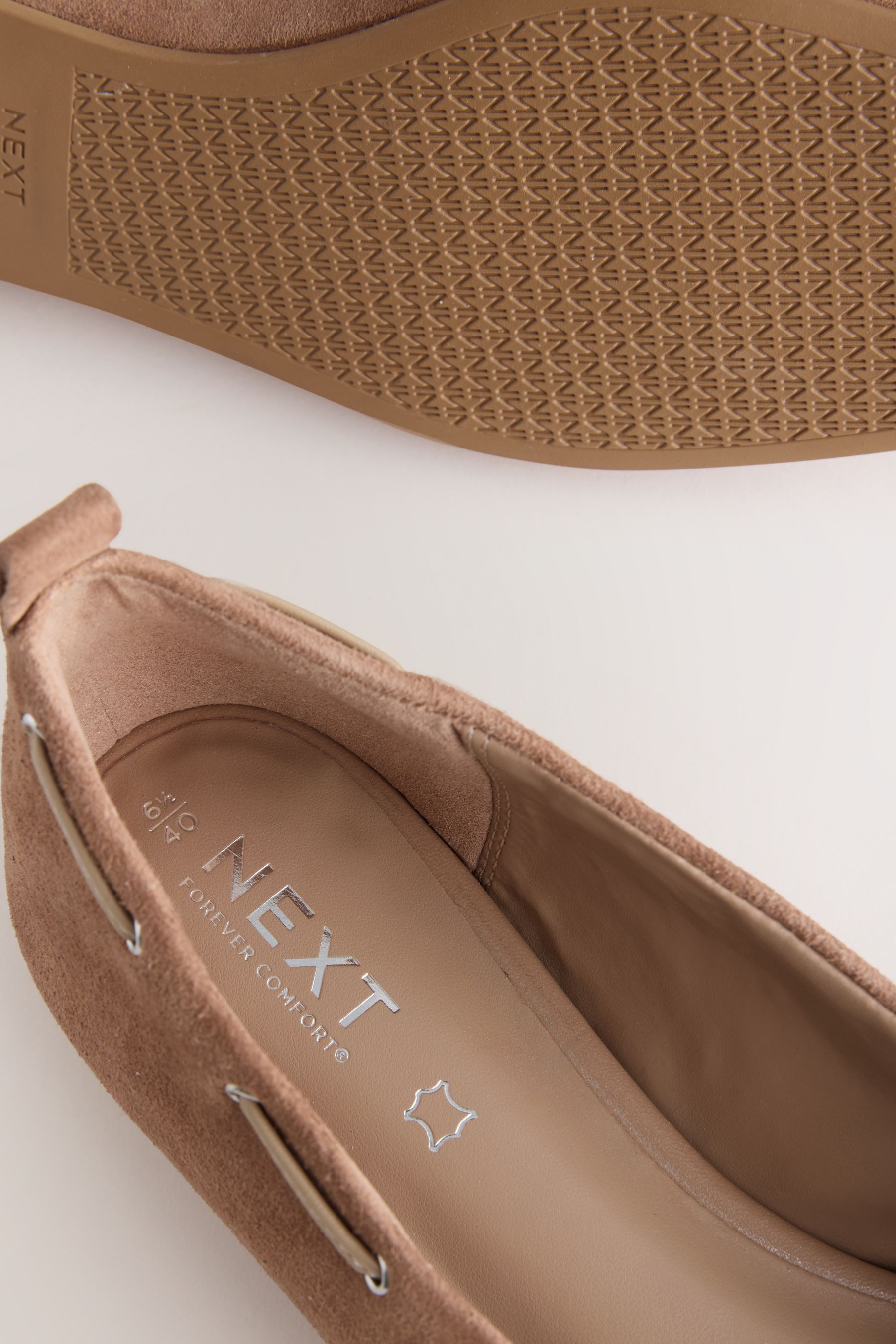 Next Forever Comfort® flache Ballerinas, Veloursleder Ballerina (1-tlg)