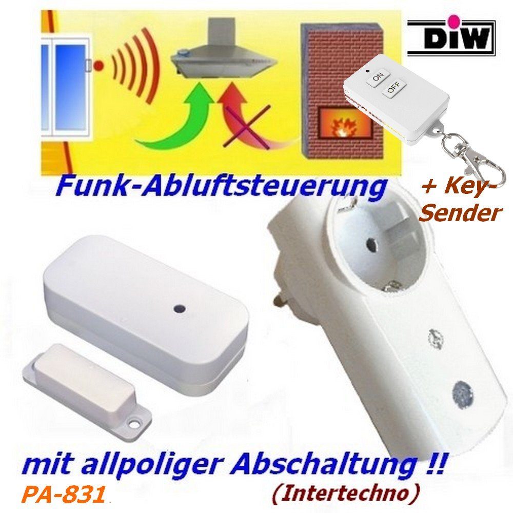DIW-Funk Funk-Empfangsmodul Funk => Abluftsteuerung Intertechno PA-831 SPARSET