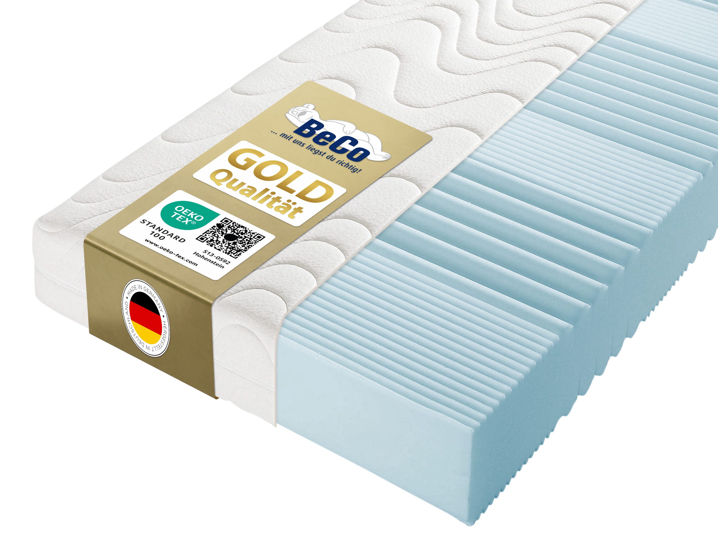 Komfortschaummatratze KS Luxus – GOLD Komfortschaummatratze mit Premiumhöhe