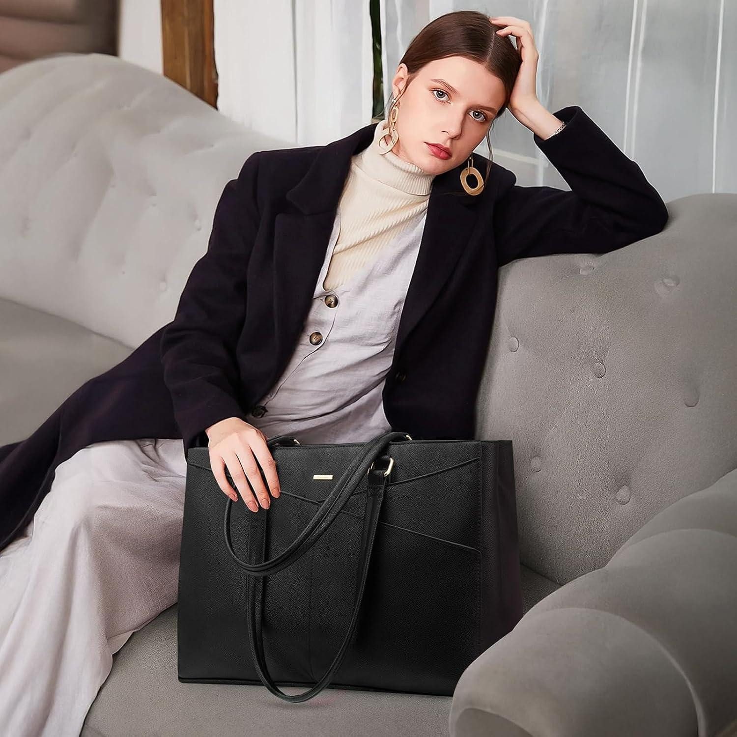 LuxusKollektion Laptoptasche Laptoptasche Damen 14 Zoll Schwarz Wasserdicht 1-schwarz 14 Zoll