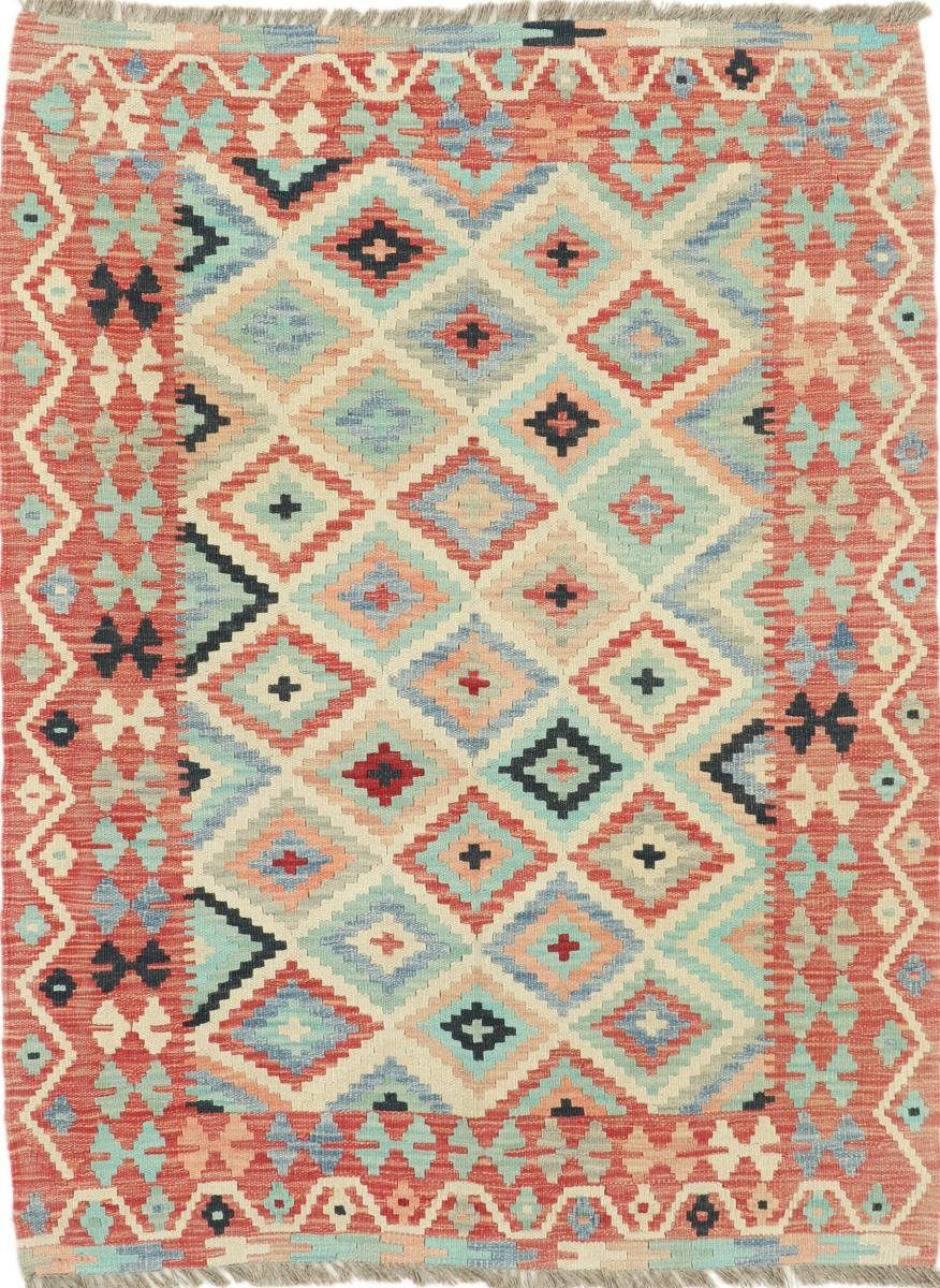 Orientteppich Kelim Afghan Heritage 104x135 Handgewebter Moderner Orientteppich, Nain Trading, rechteckig, Höhe: 3 mm