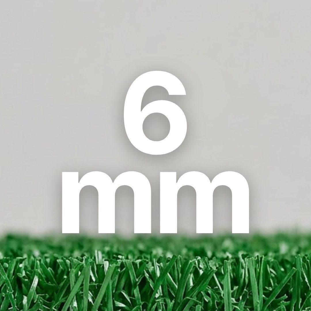 Tapiso Kunstrasen Natural, rechteckig, Höhe: 6 mm, UV-beständig & wetterfest – ideal für Balkon, Terrasse und Garten