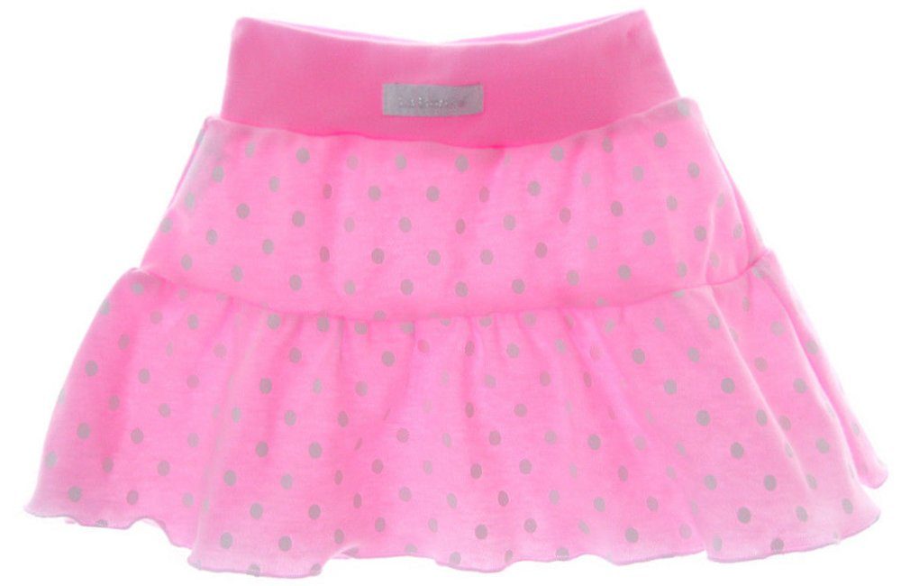La Bortini Sommerrock Rock für Baby und Kinder Röckchen in Rosa gepunktet aus reiner Buamwolle, 86 92 98 104 110