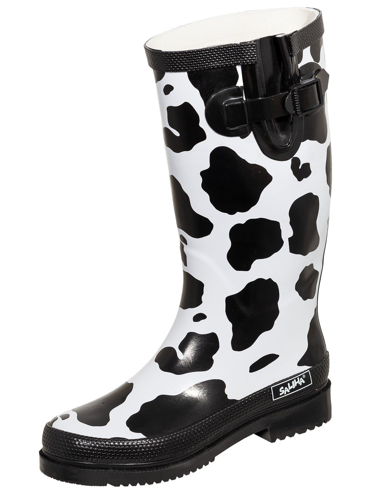 Bockstiegel Regenstiefel KUH schwarz/weiß Gummistiefel günstig online kaufen