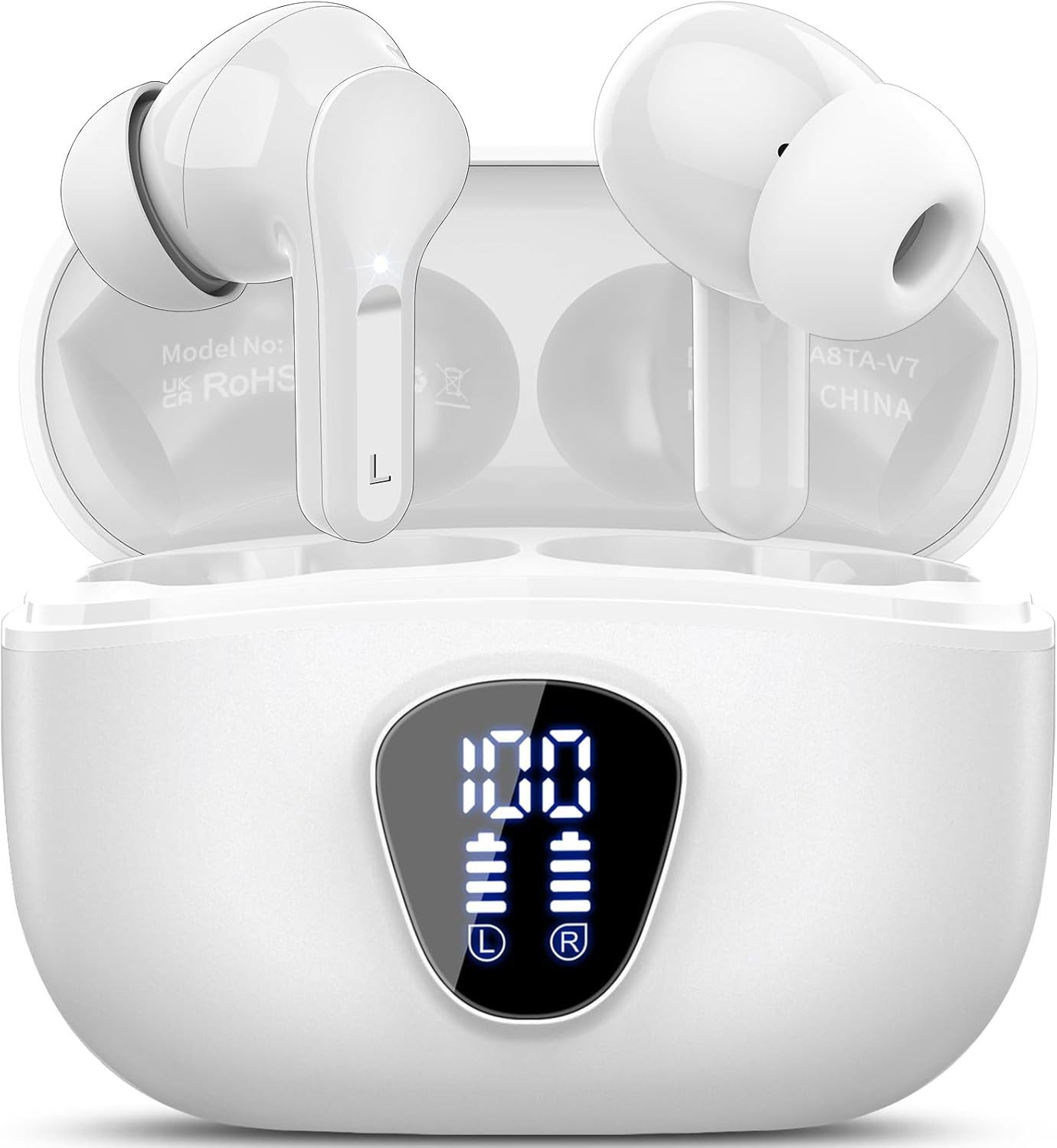 Bluetooth Kopfhörer 5.4 Noise Cancelling mit 40H Akku In-Ear-Kopfhörer