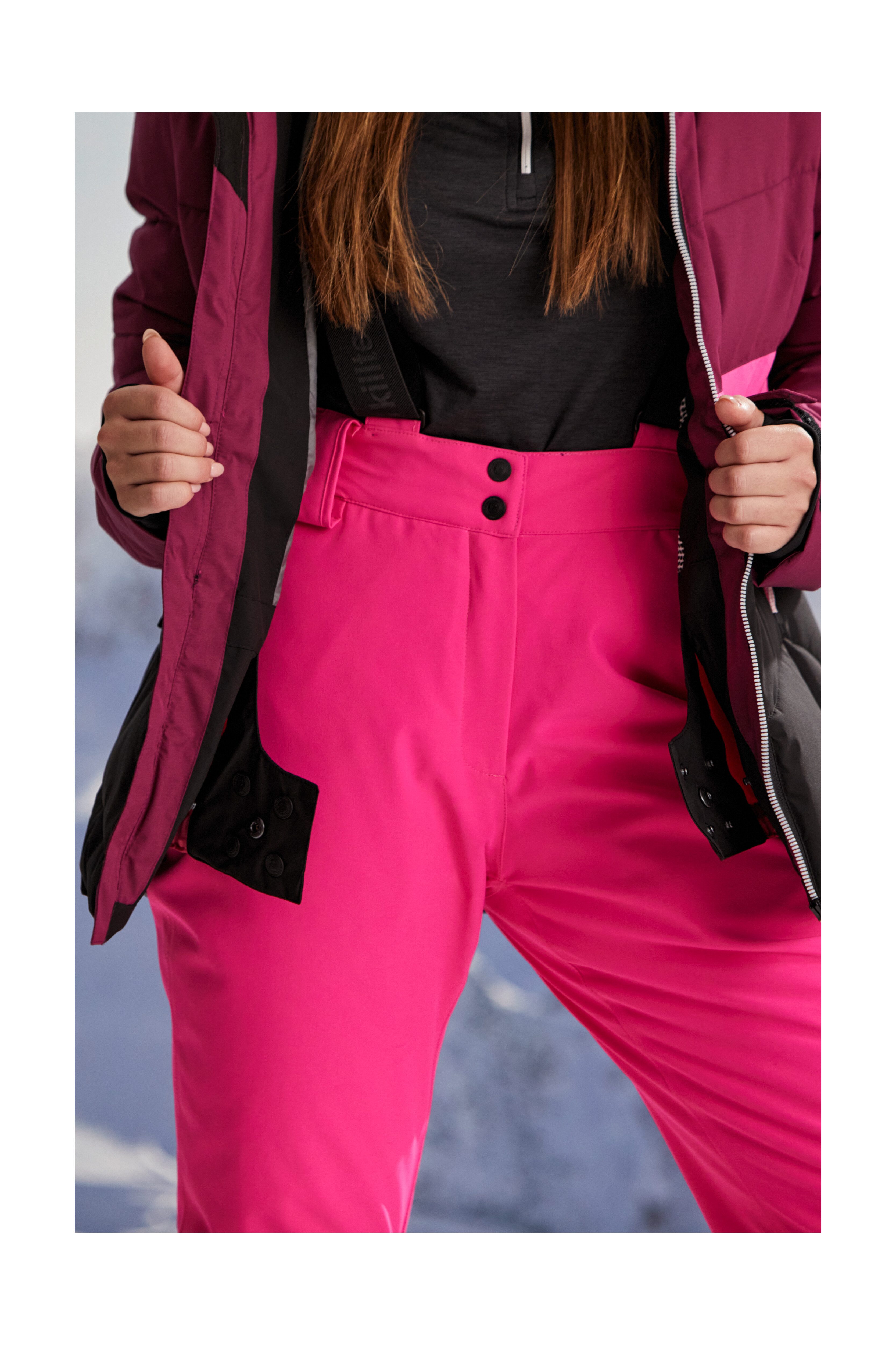Killtec Skihose KSW 249 WMN SKI PNTS Wasser- und winddicht, abnehmbare Träger, verstellbare Taille