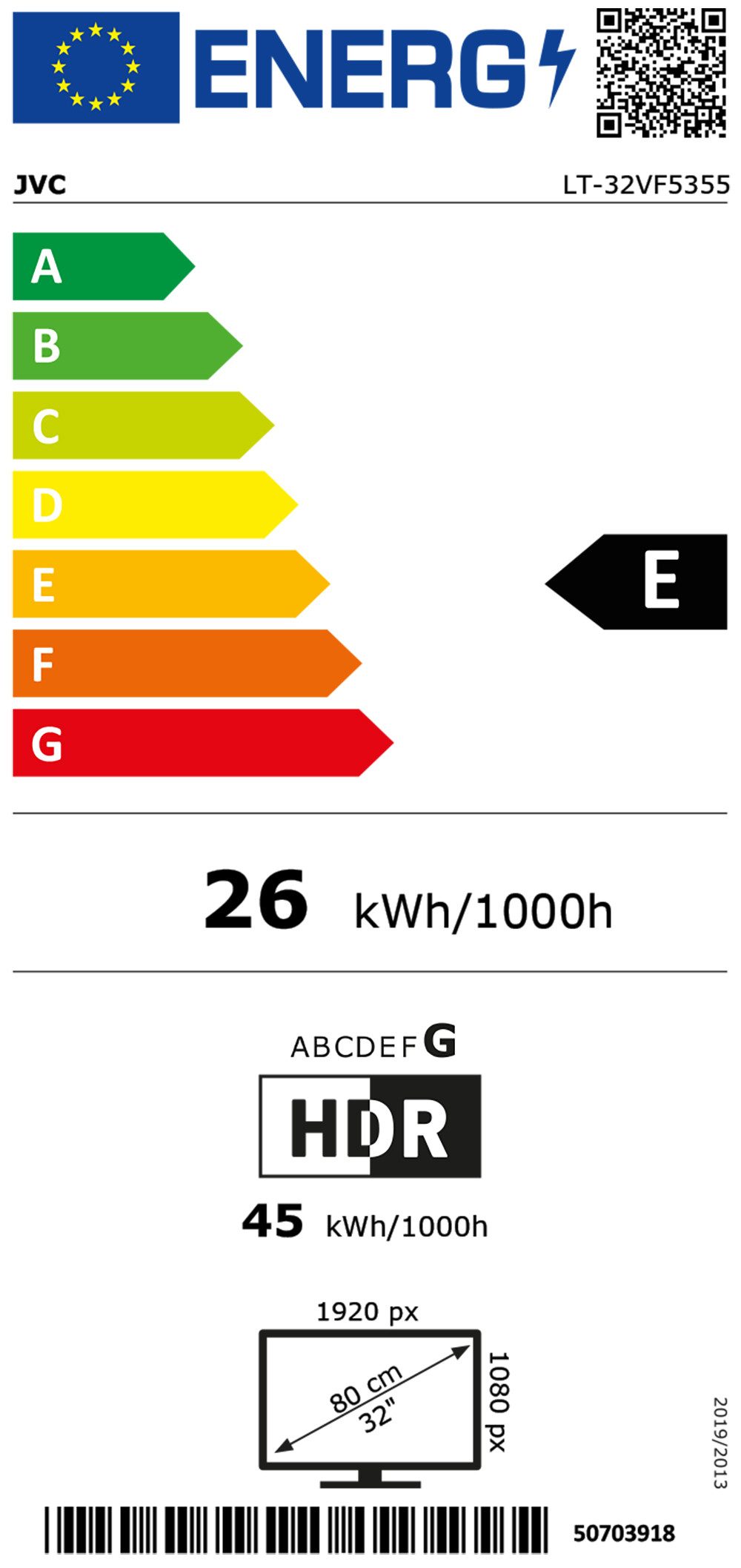 Energieeffizienzklasse: 