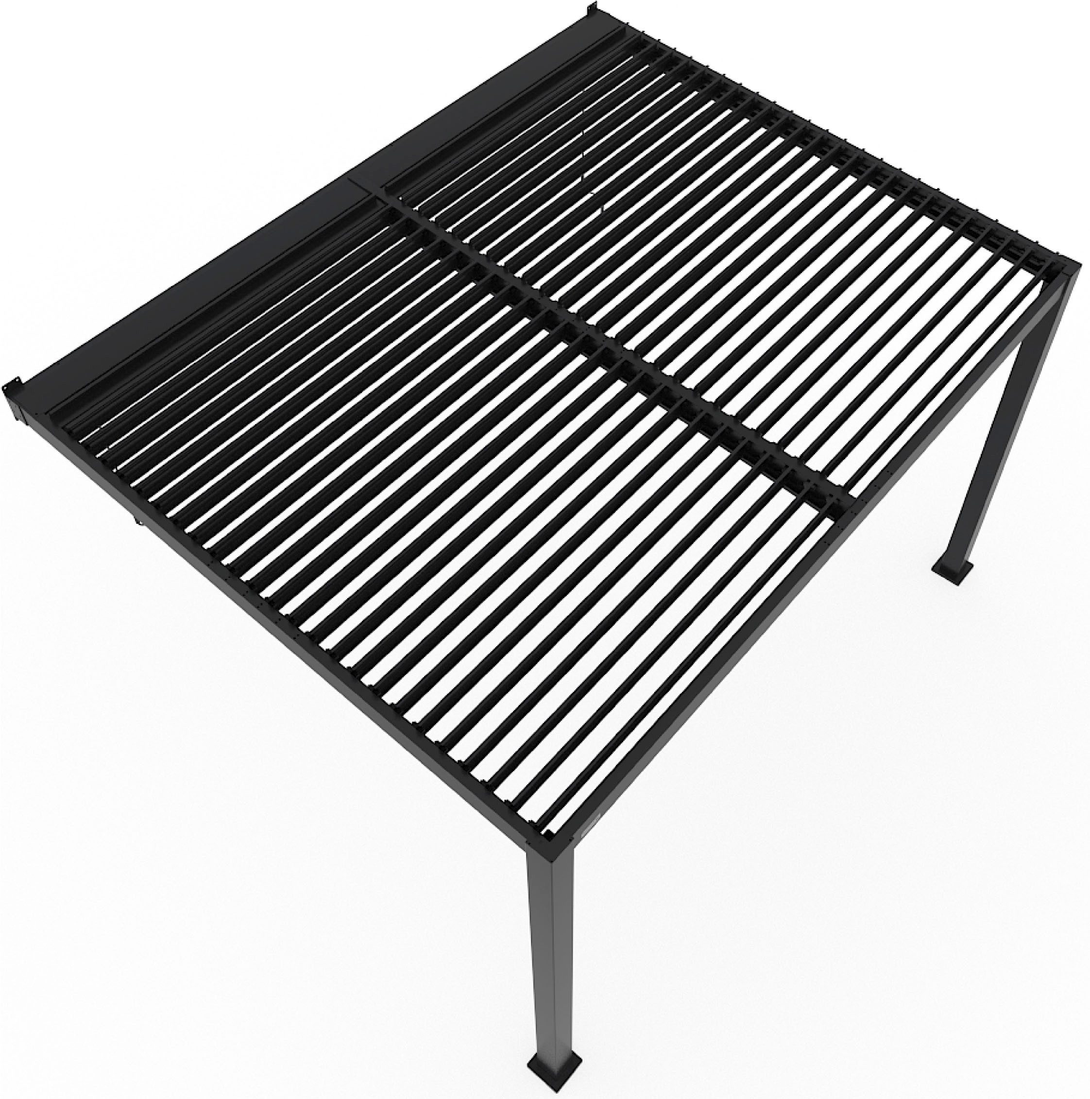 Sojag Terrassendach Terrassenüberdachung Hana 1013 Schwarz, BxT: 399x305 cm, Mit individuell verstellbaren Lamellen