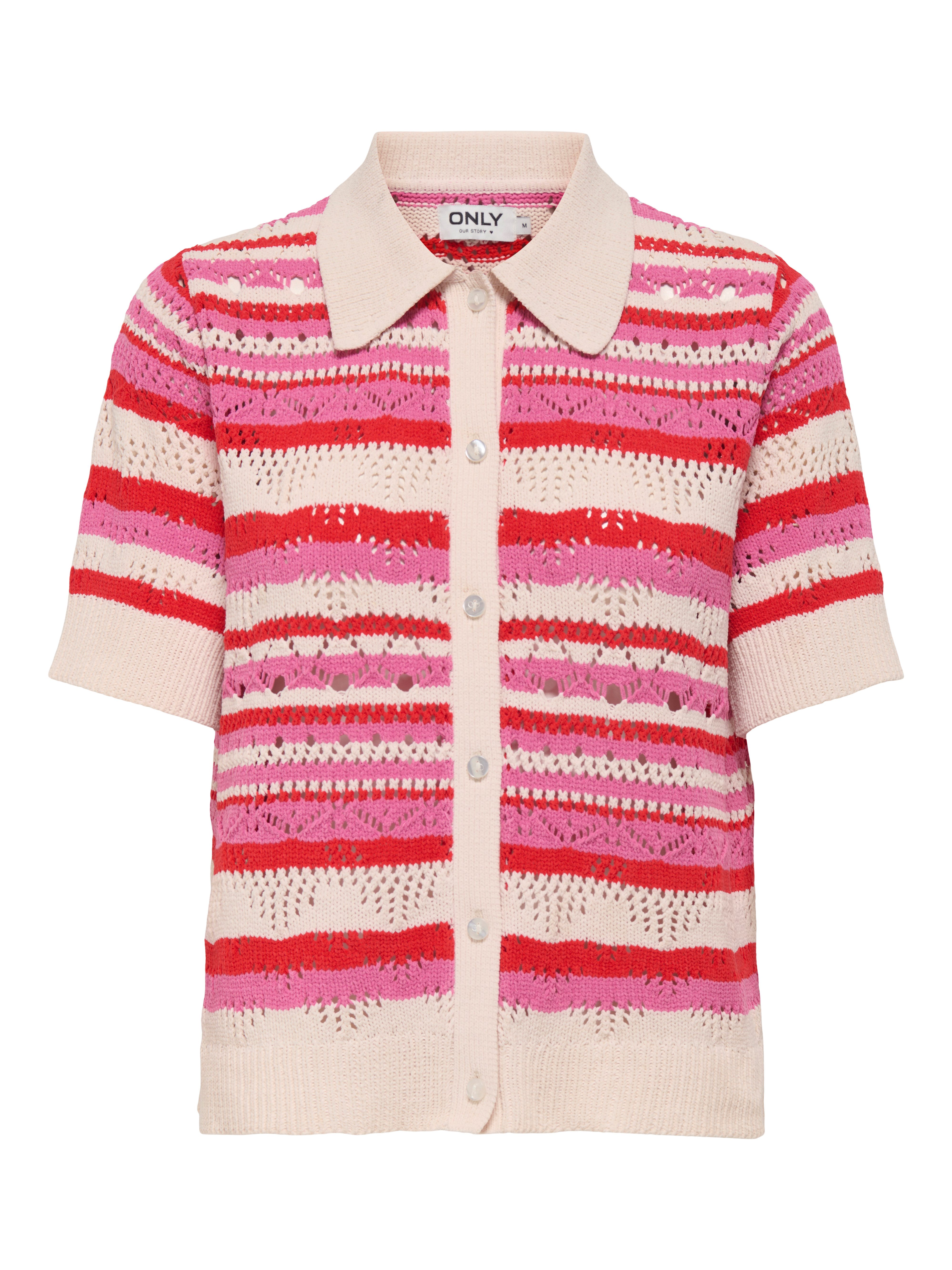 ONLY Strickjacke ONLLULA POLO S/S CARDIGAN KNT NOOS günstig online kaufen