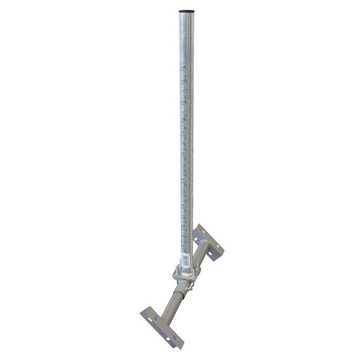 SkyRevolt Dachsparrenhalter Set 1m Mast 60mm Blei-Ziegel Manschette Mastkappe SAT-Halterung