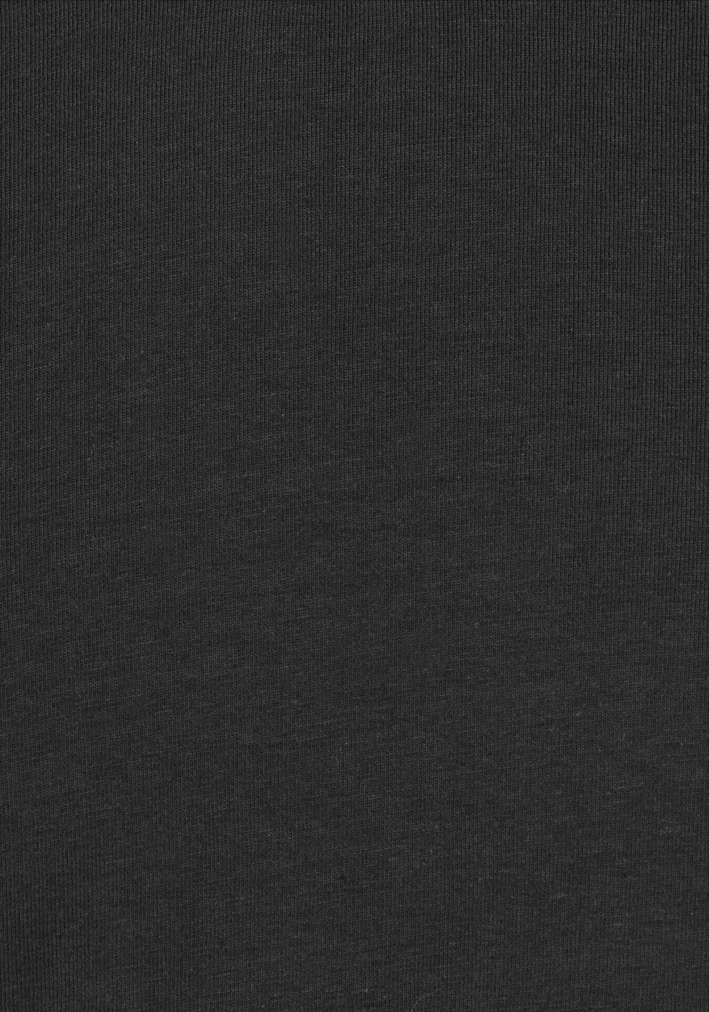 TEE mit & V-NECK BASIC SLIM- T-Shirt black V-Ausschnitt Jack Jones FIT