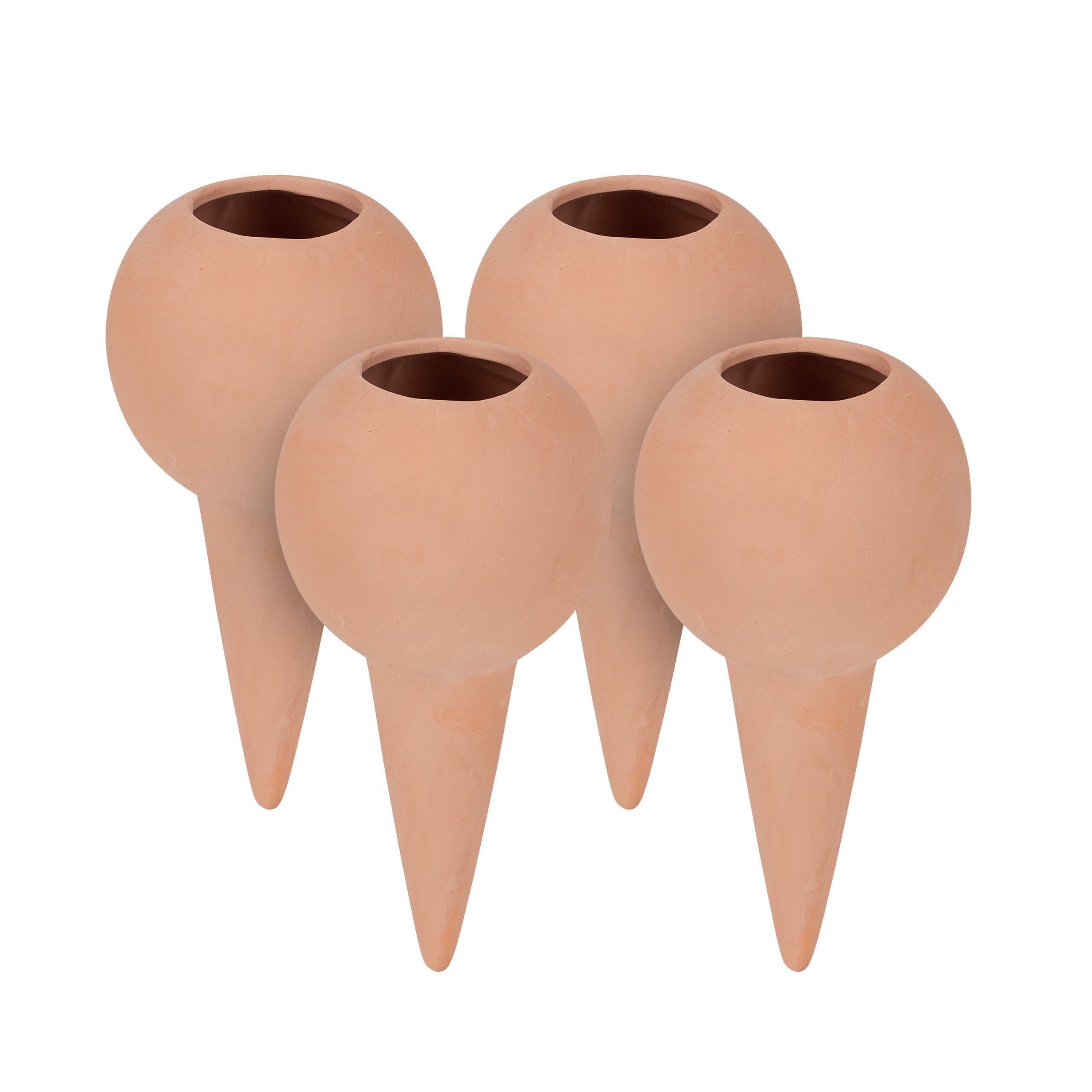 relaxdays Bewässerungssystem Große Tonkegel zur Bewässerung 4er Set, (4-tlg)