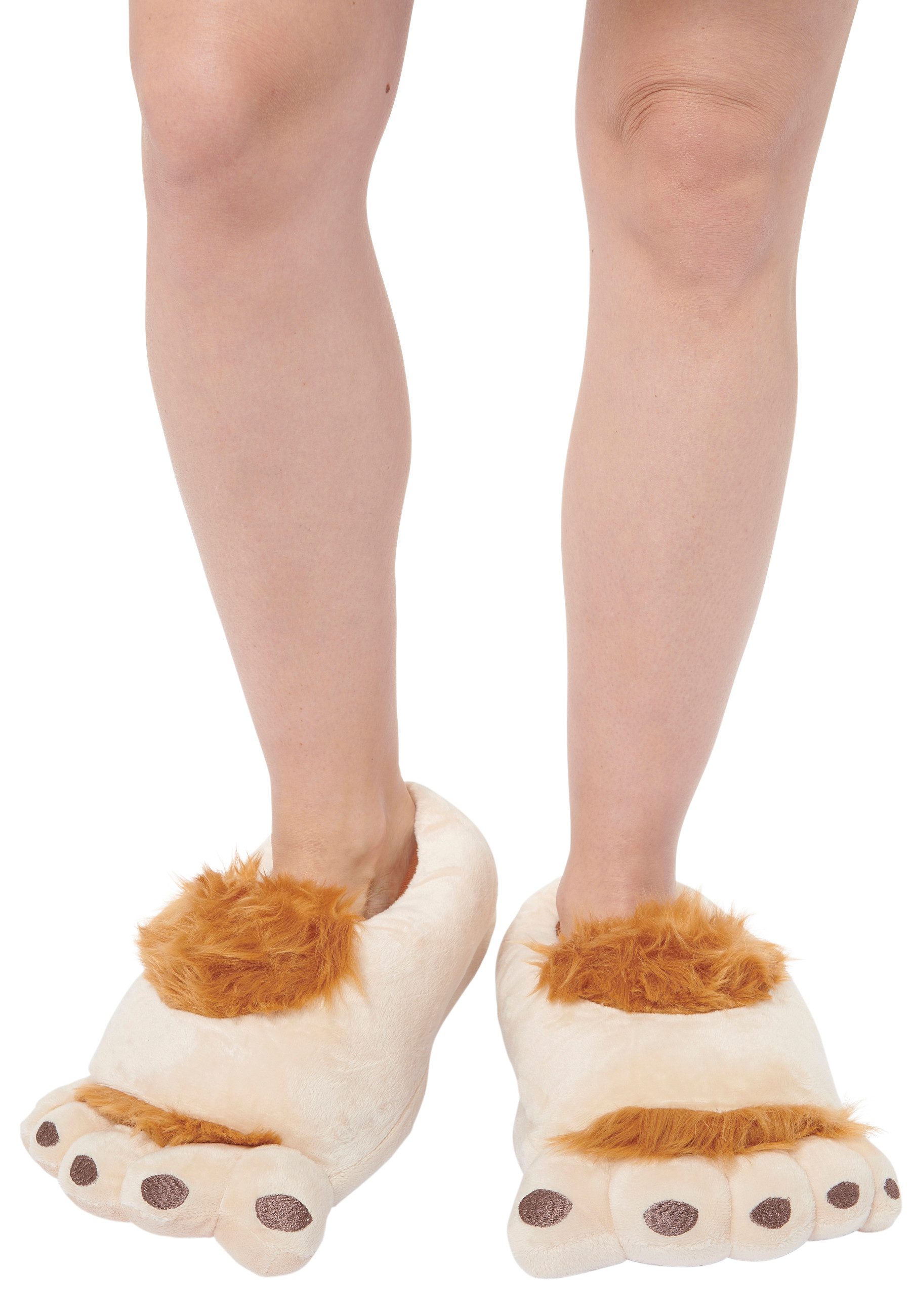 United Labels® 3D Halbling Plüsch Pantoffeln Hausschuh – Bild 4 von 5