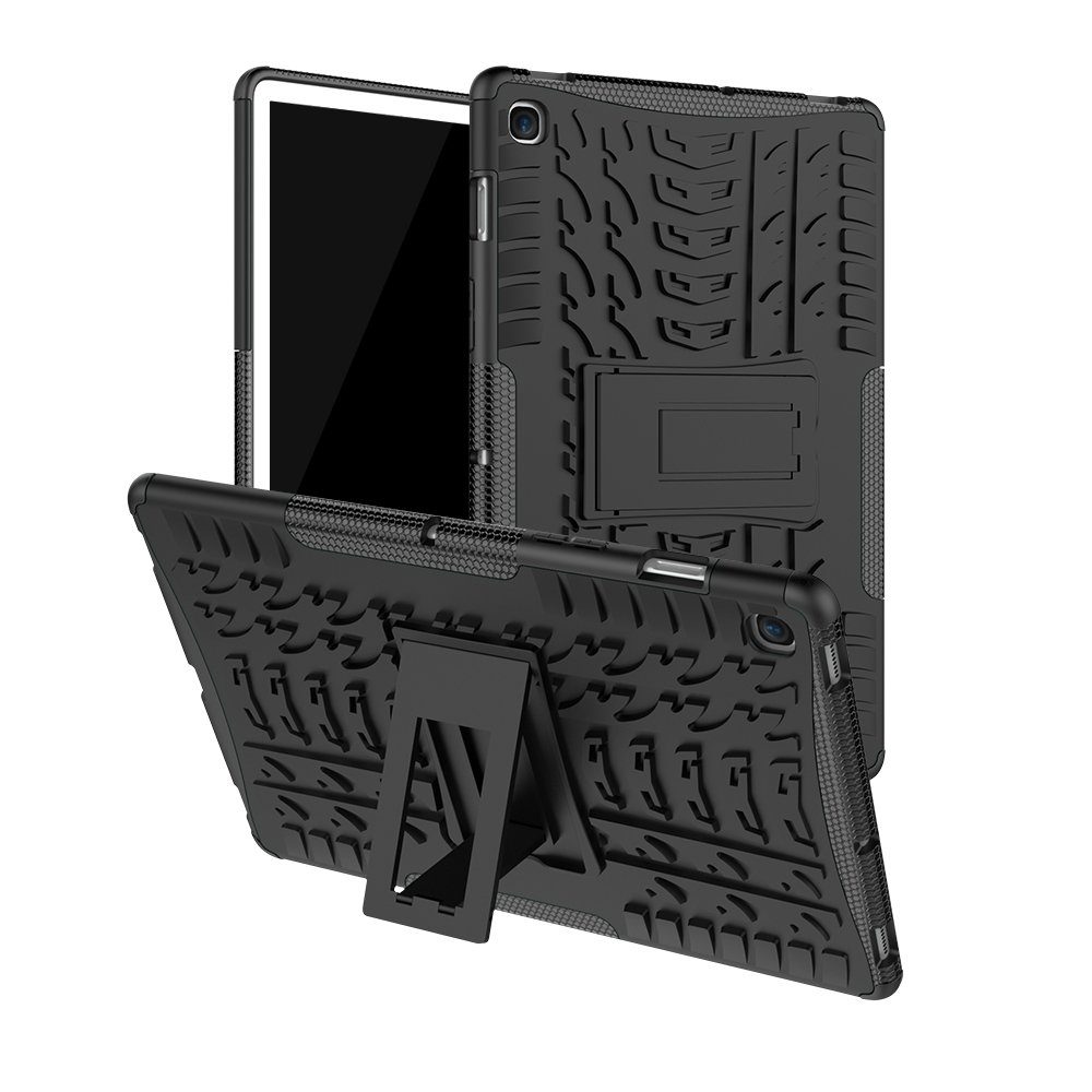 Wigento Tablet-Hülle Für Samsung Galaxy Tab A 8.0 2019 T290 T295 Hybrid Outdoor Schutzhülle Case Schwarz Tasche Cover Etuis