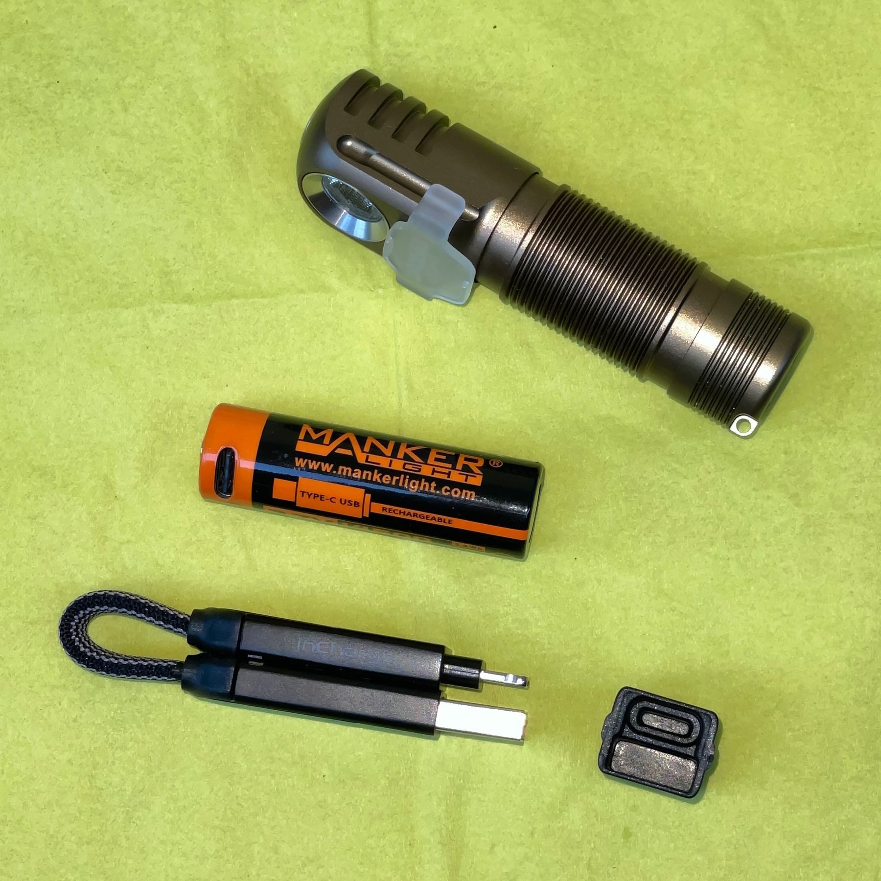 Manker 14500 V2 Li-Ionen Akku mit 920 mAh geschützt USB-C aufladbar Akku (1 St)