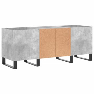 vidaXL Media-Regal Plattenschrank Betongrau 121x38x48 cm Holzwerkstoff, 1-tlg.