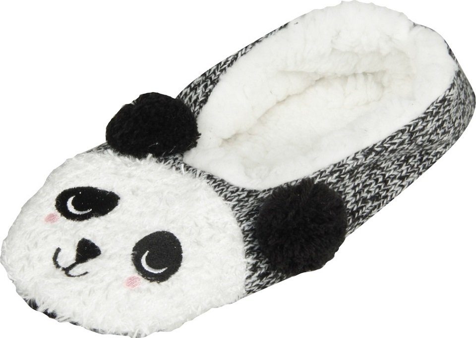 Capelli New York Socken Ballerina Haussocke im Panda Design