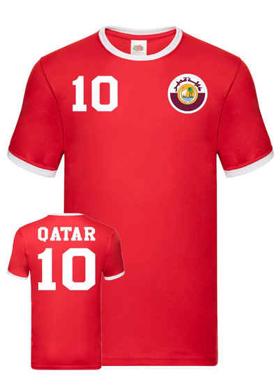 Blondie & Brownie T-Shirt Herren Katar Qatar Sport Trikot Fußball Weltmeister Meister WM