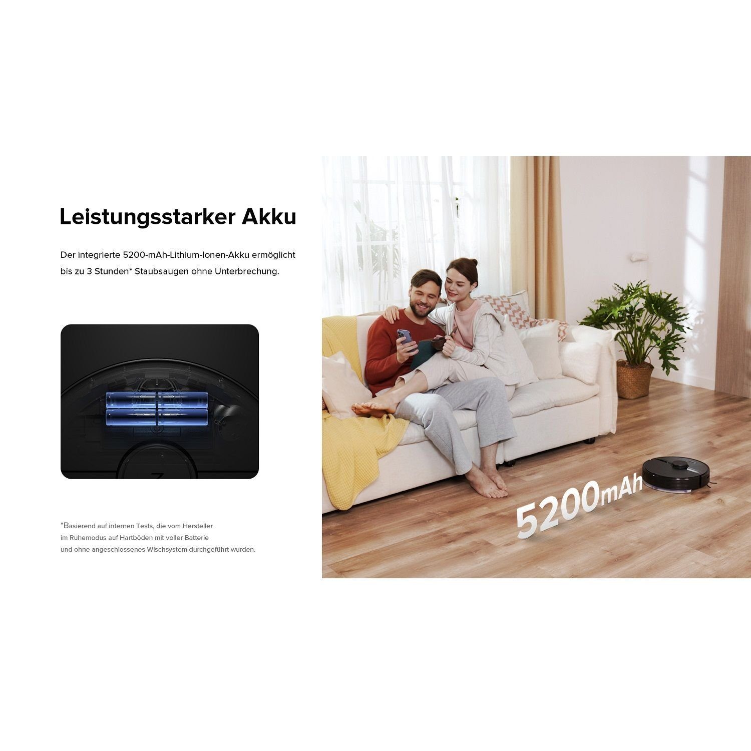 Stielstaubsauger LiDAR Akku-Hand-und Navigation schwarz W Saug- 58 Wischroboter Roborock Vacuum Q7 Cleaner 2700Pa,