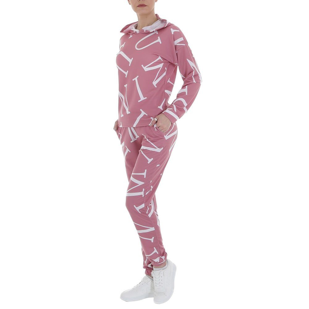 Ital-Design Jogginganzug Damen Freizeit, Kapuze Textprint günstig online kaufen