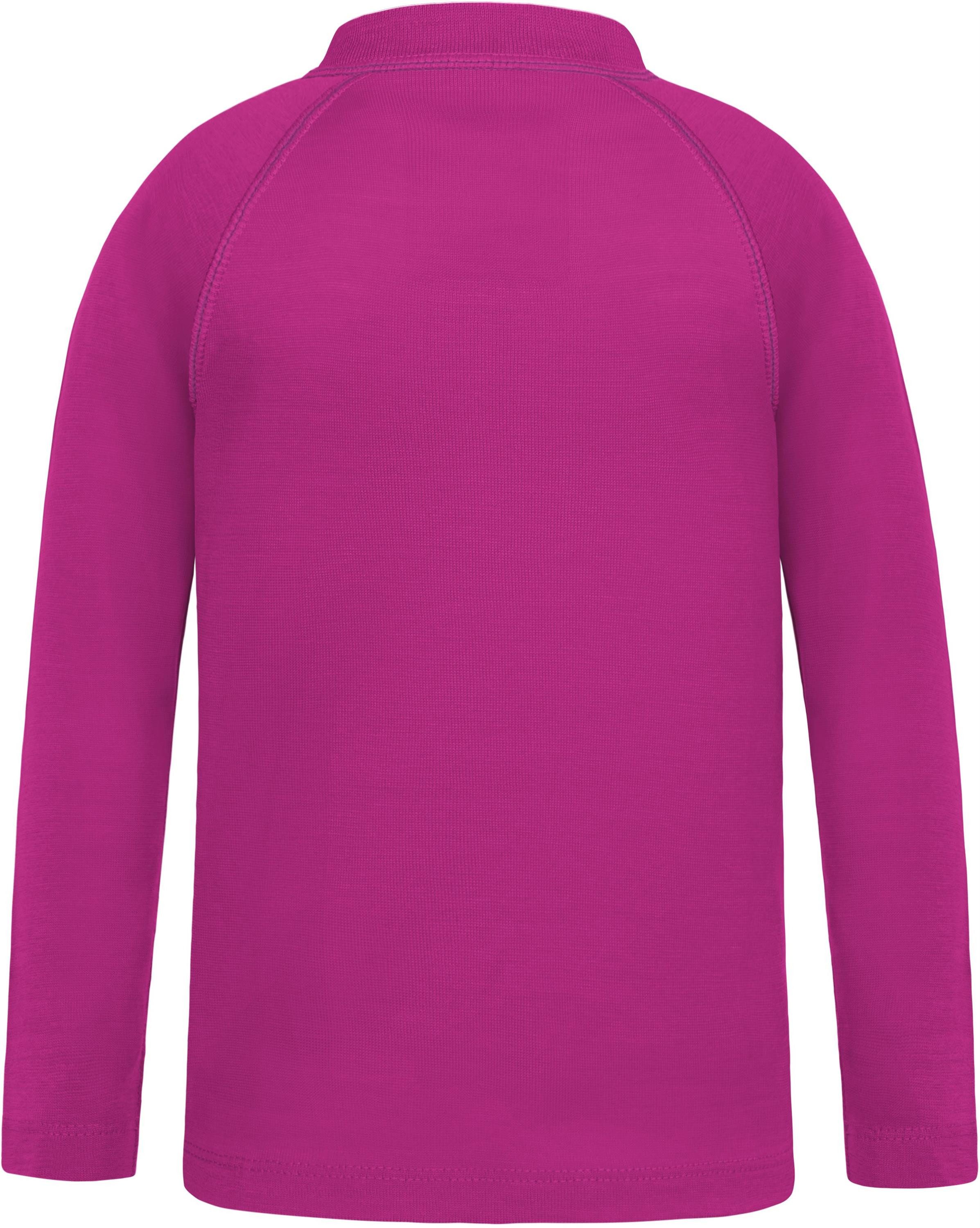 normani Funktionsshirt Kinder Merino Langarm mit 1/4 Zipper Nyapari Pullover mit Zip Skipullover aus 100 % Merinowolle