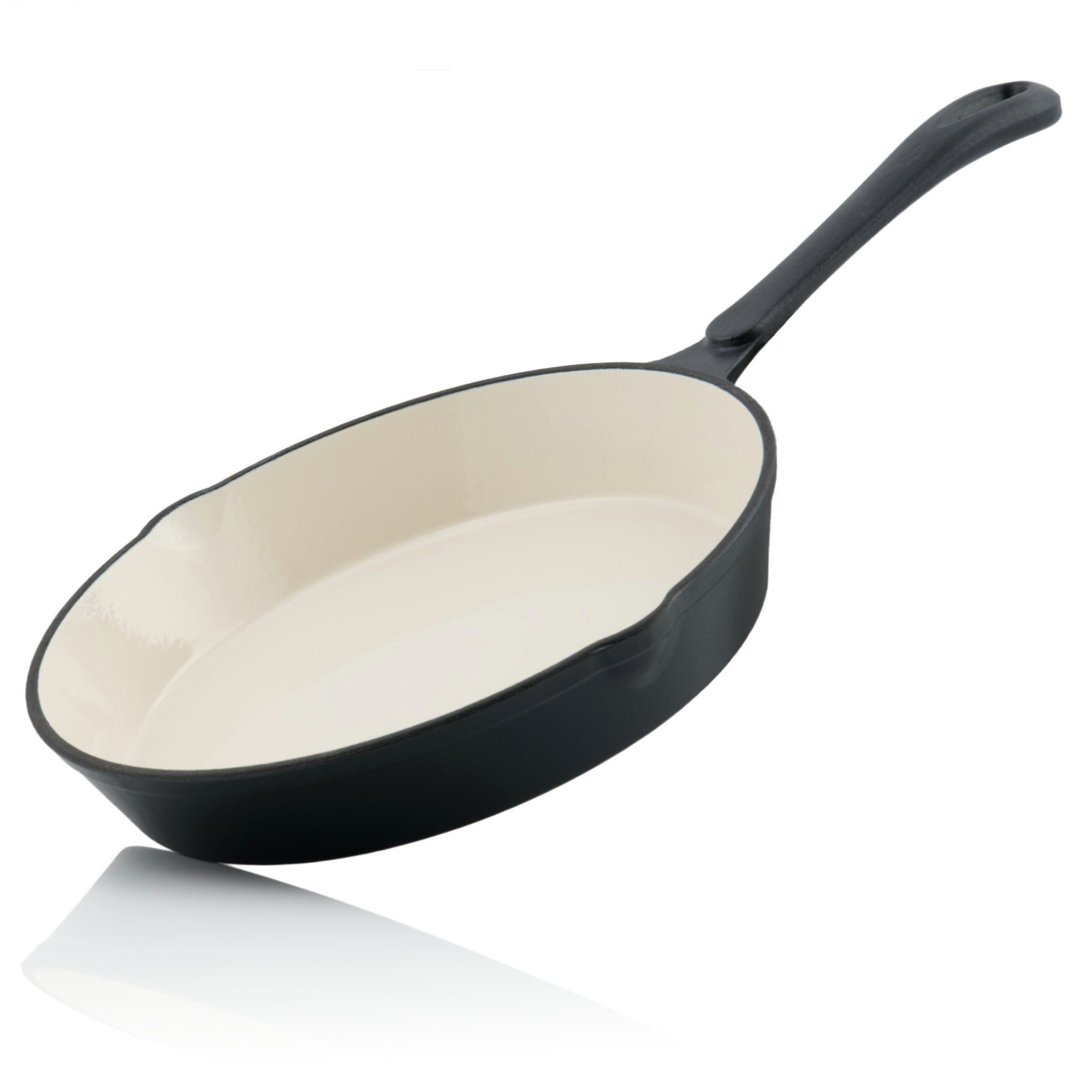 Mahlzeit Bratpfanne Gusseisen emailliert Ø 24cm, Blue Berry, Gußeisenpfanne, Gusseisen