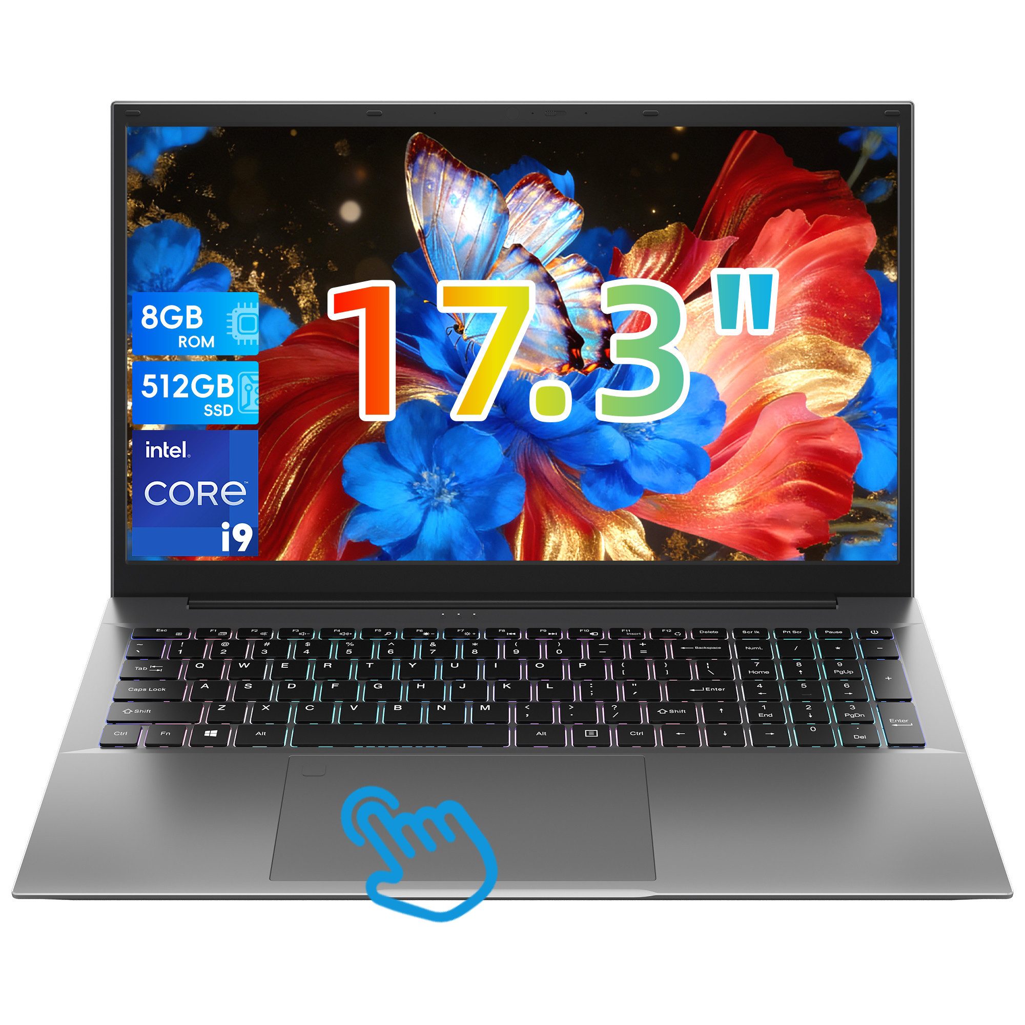 Jumper 17.3" laptop Intel Core i9-9880H 8-core 16GB RAM, 512GB SSD 100% sRGB Notebook (Intel® Core™ i9-9880H, 8 GB, 512 GB SSD, 8-core CPU)