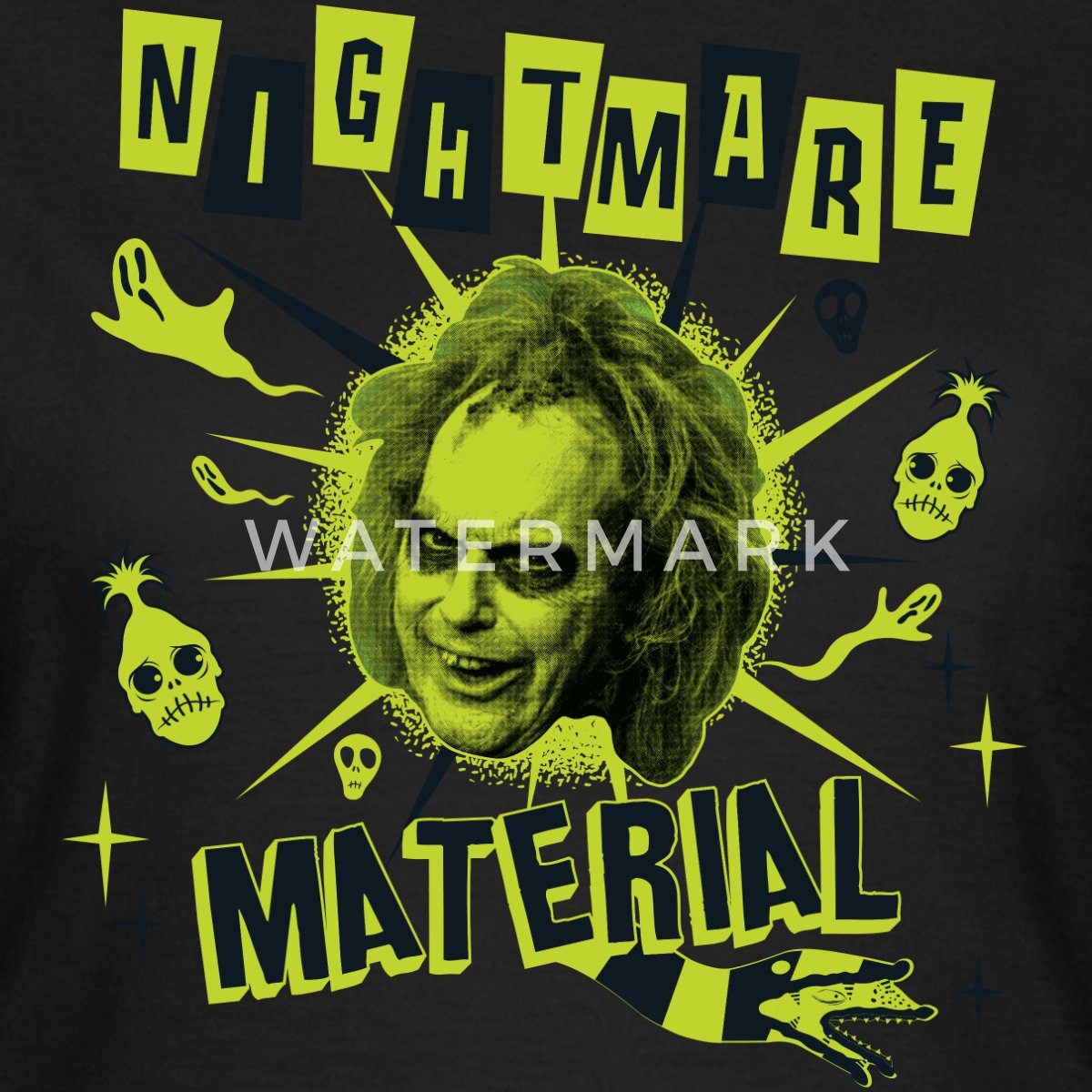 Spreadshirt T-Shirt Beetlejuice 2 Nightmare Material Frauen T-Shirt (1-tlg)