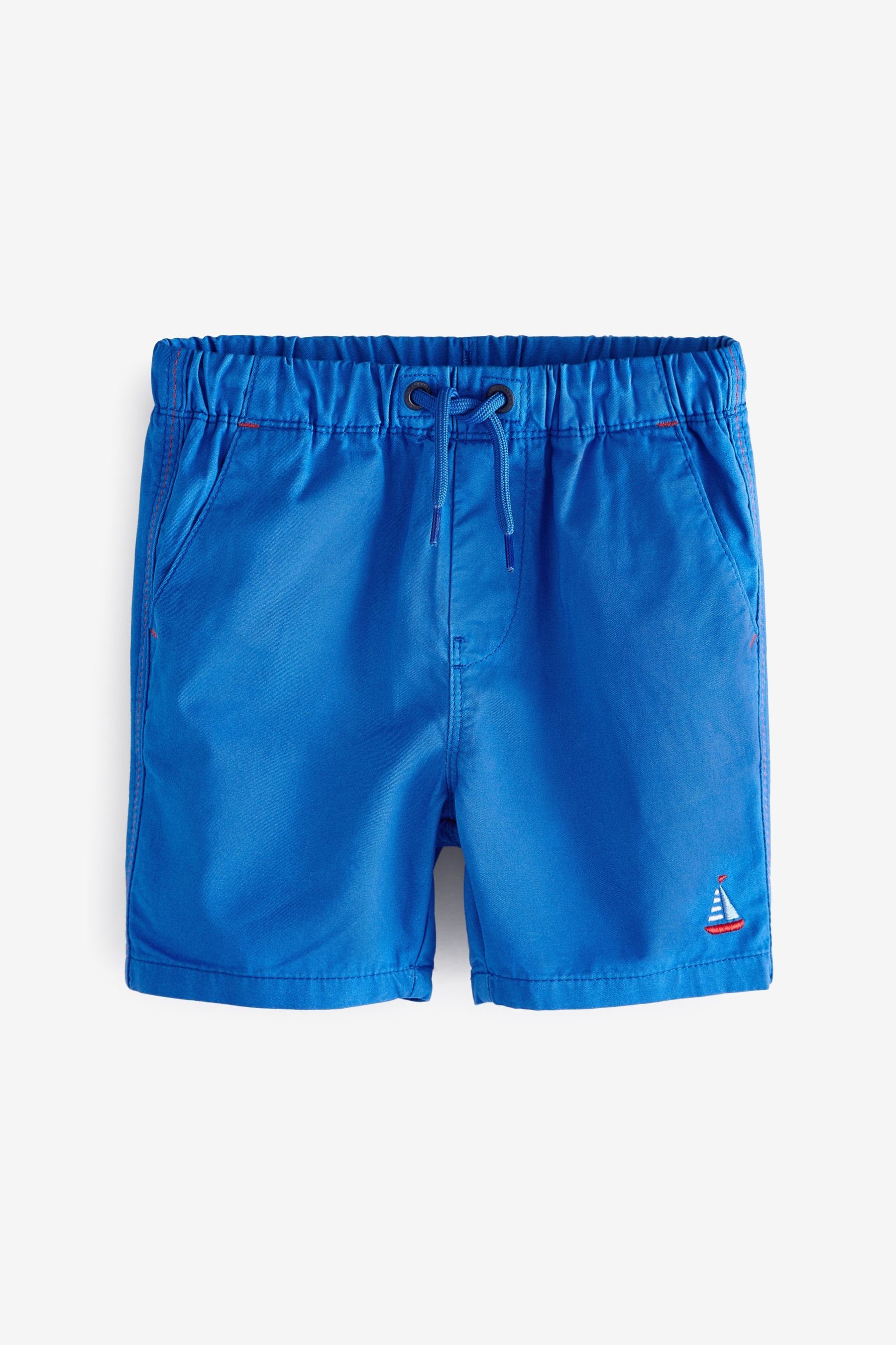 Next Shorts Schlupf-Shorts mit gesticktem Aufnäher (1-tlg) Blue