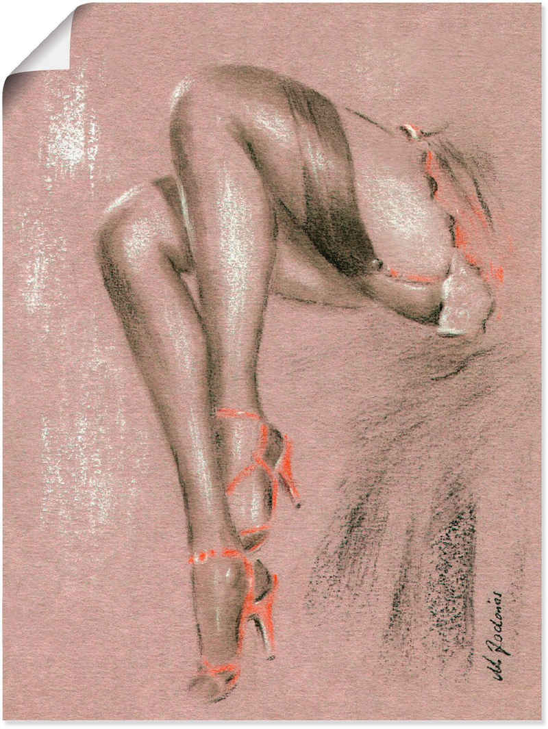 Artland Wandbild »Erotisches in High Heels«, Frau (1 St), in vielen Größen & Produktarten - Alubild / Outdoorbild für den Außenbereich, Leinwandbild, Poster, Wandaufkleber / Wandtattoo auch für Badezimmer geeignet