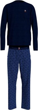 Tommy Hilfiger Underwear Schlafanzug LS PJ PANT SET PRINT mit Markenlabel