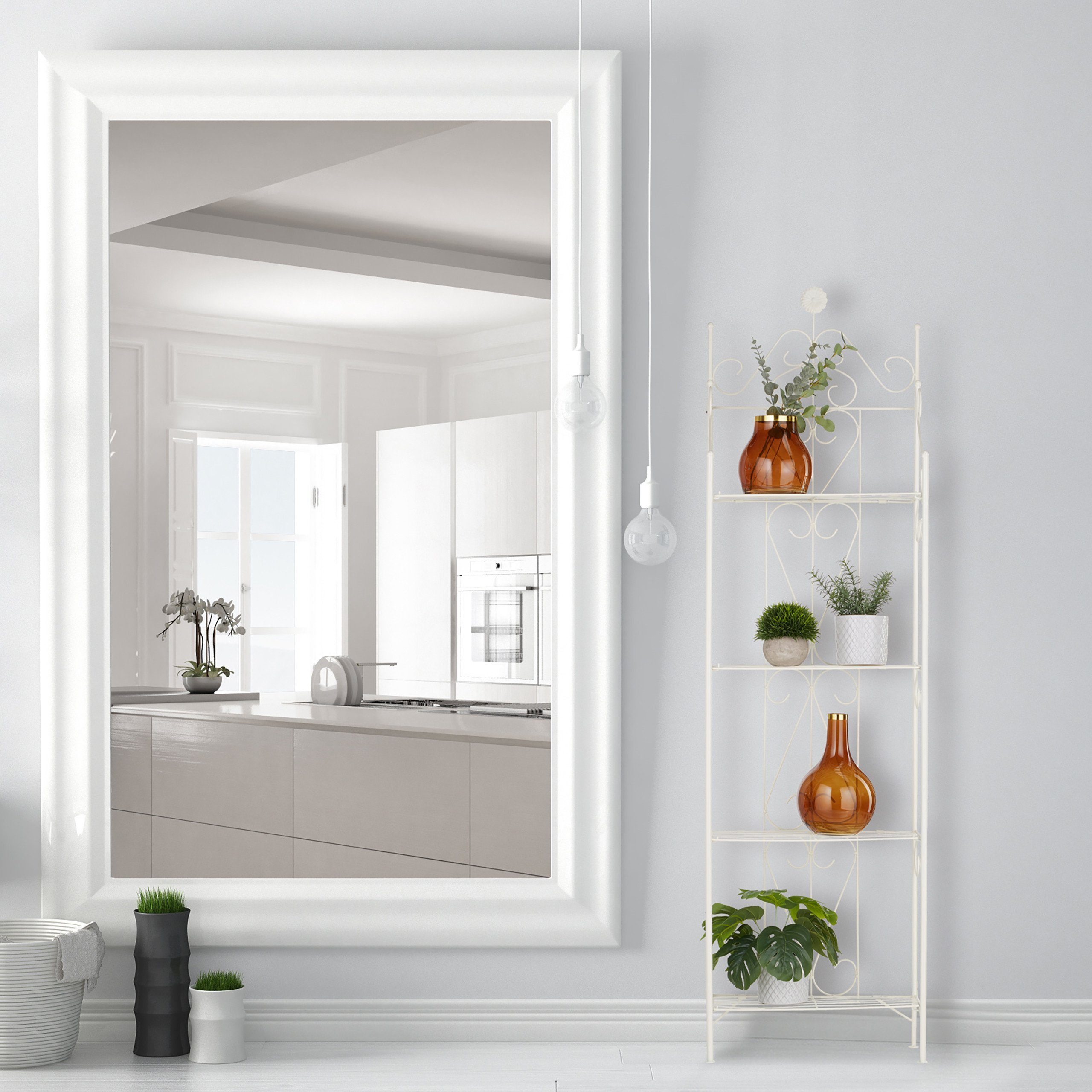 relaxdays Blumenständer Pflanzenregal Metall 4 Ablagen günstig online kaufen