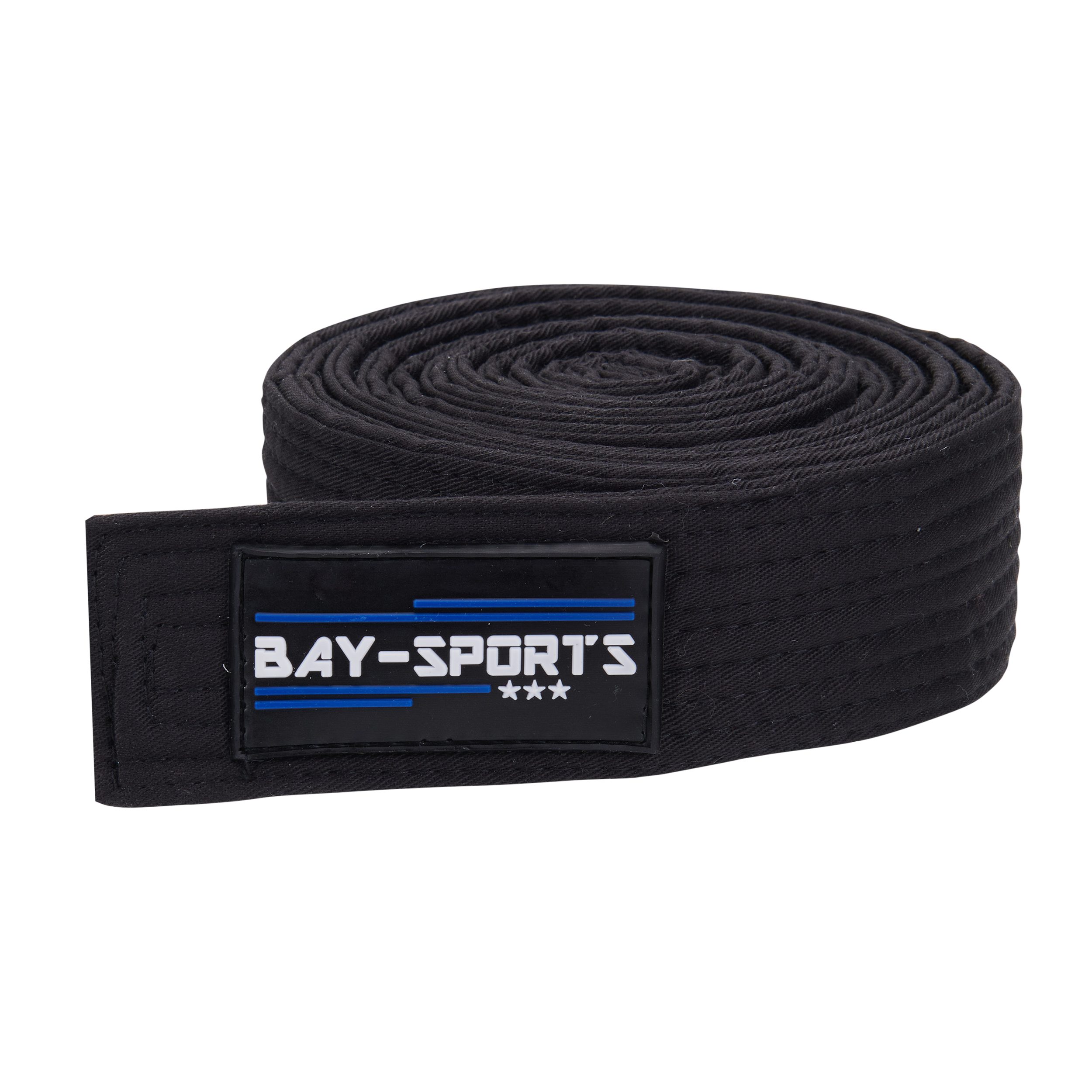 BAY-Sports Karateanzug Budogürtel weiß/gelb/weiß - cm 350 Zweifarbig, cm Mittelstreifen, 160 Taekwondogürtel, mit (Standard, Länge Kampfsportgürtel Judogürtel, Karategürtel Traditionell), Mehrfarbig