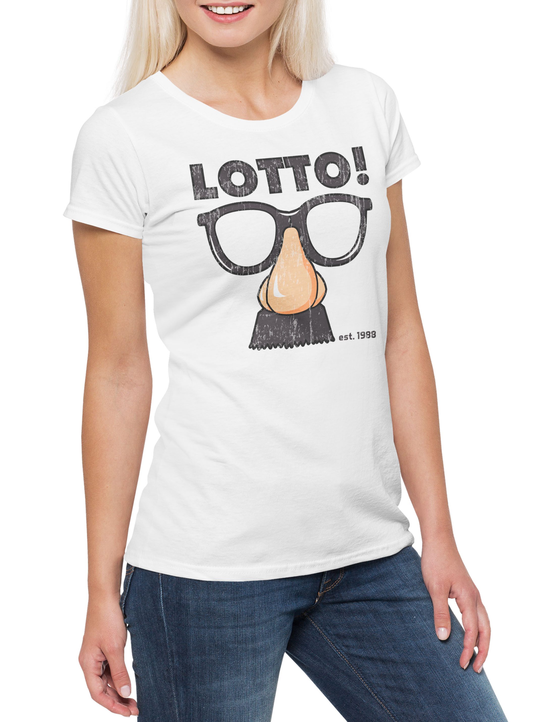 Print-Shirt Lotto Damen T-Shirt Zak Logo Symbol Sign McKracken Game Amiga Games