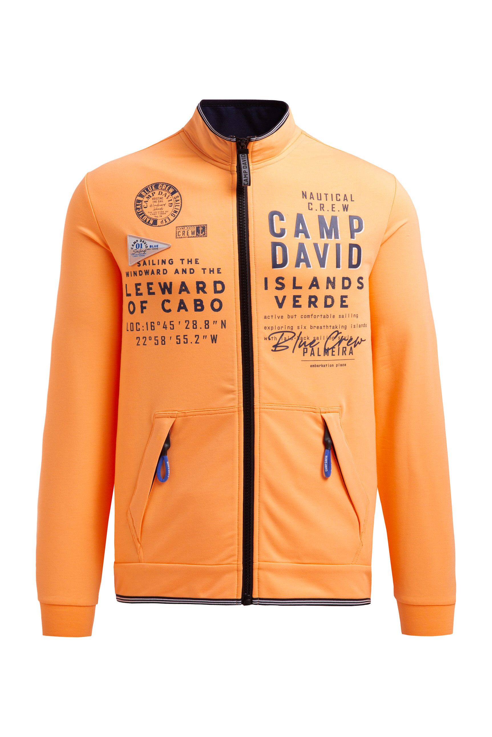 CAMP DAVID Sweatjacke mit reflektierenden Details günstig online kaufen